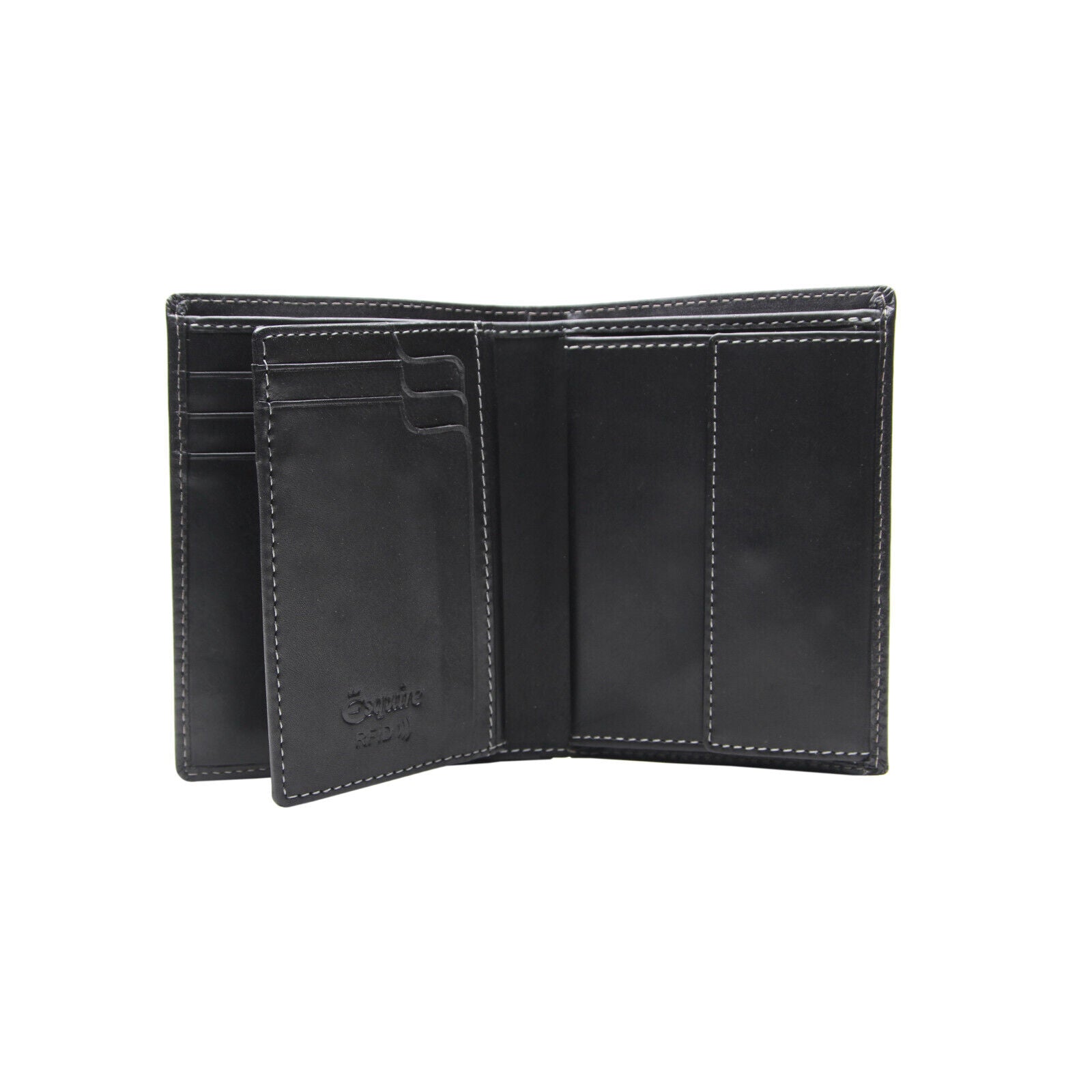 Esquire echt Leder Geldbörse Portemonnaie "Dallas" mit RFID Schutz & Cardsafe schwarz