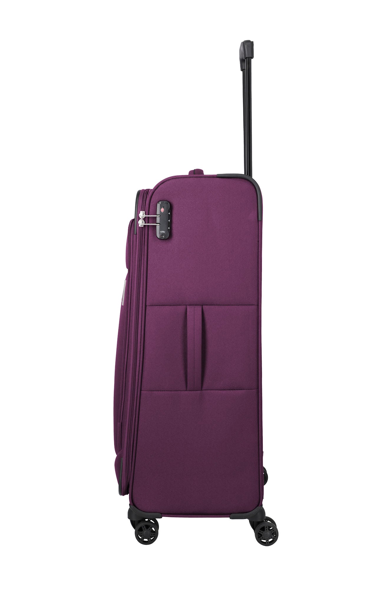 Travelite Priego Trolley L 77 cm – Großer Reisekoffer mit 4 Rollen & 90 L Volumen berry