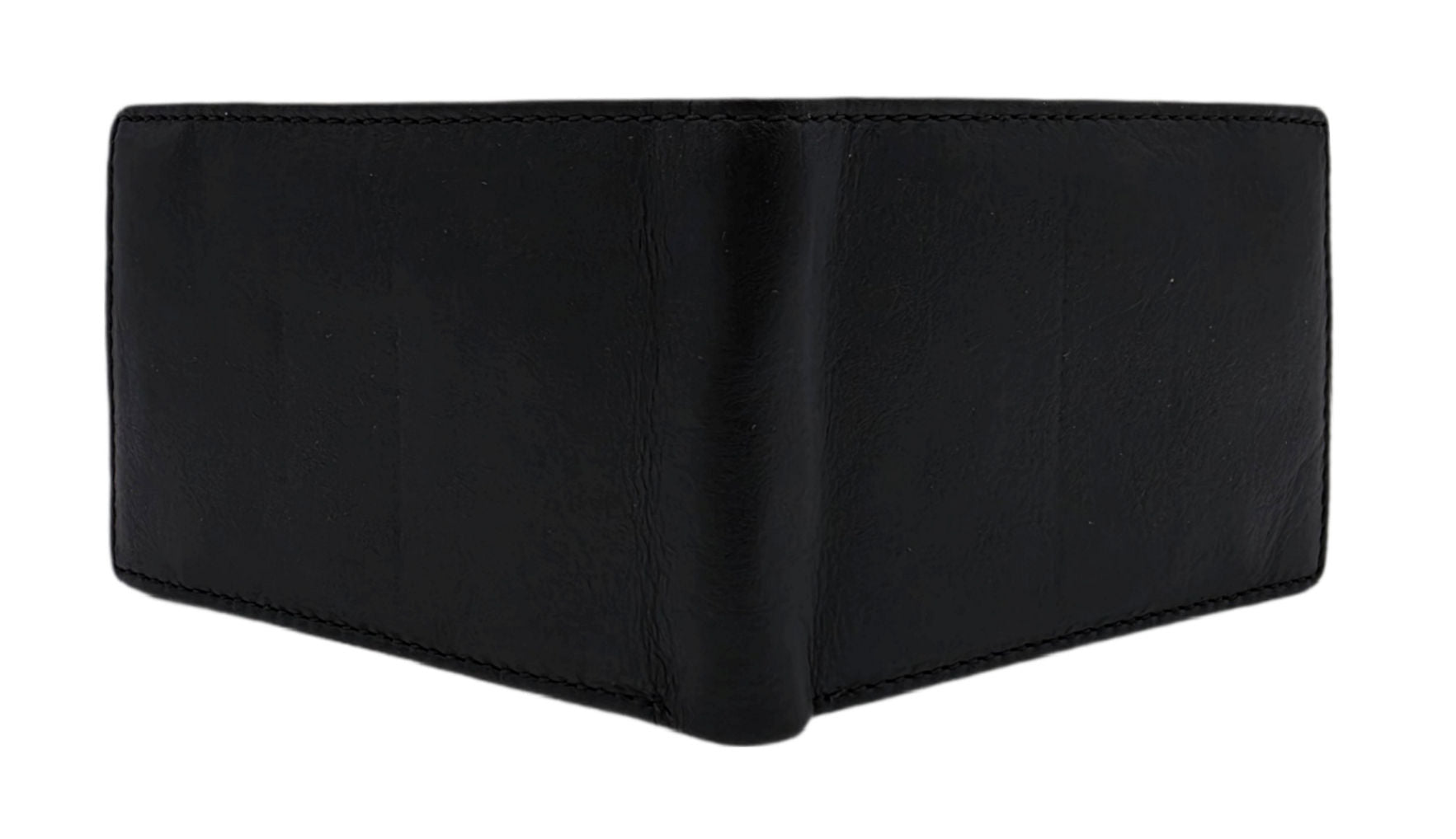 Lemasi Mini Geldbörse Herren Damen aus schwarzem Nappaleder RFID Schutz