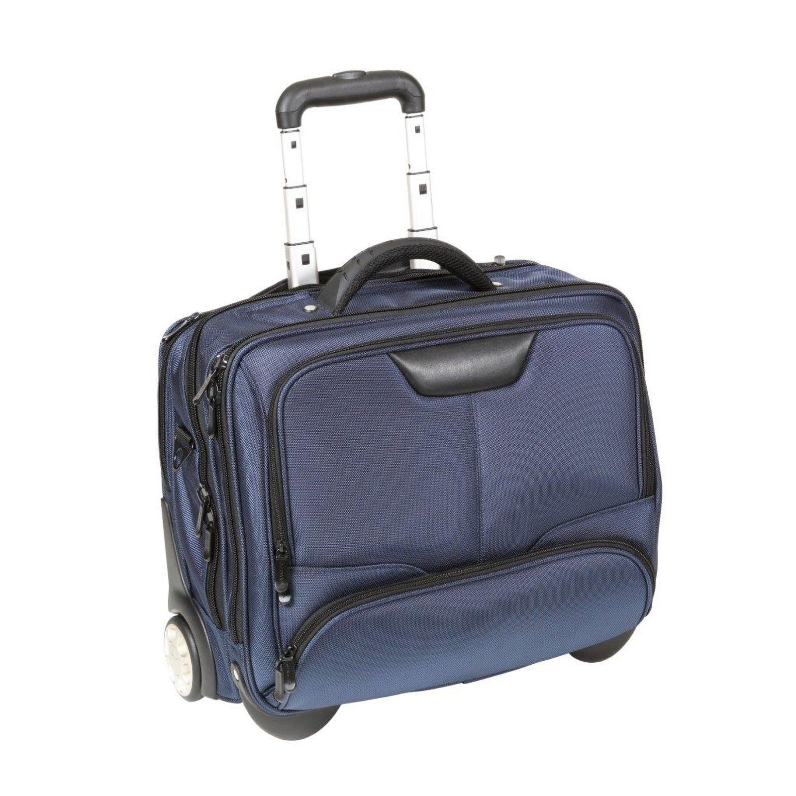 Dermata Business Notebook Trolley Laptop Pilotenkoffer Aktenkoffer bis 17" blau