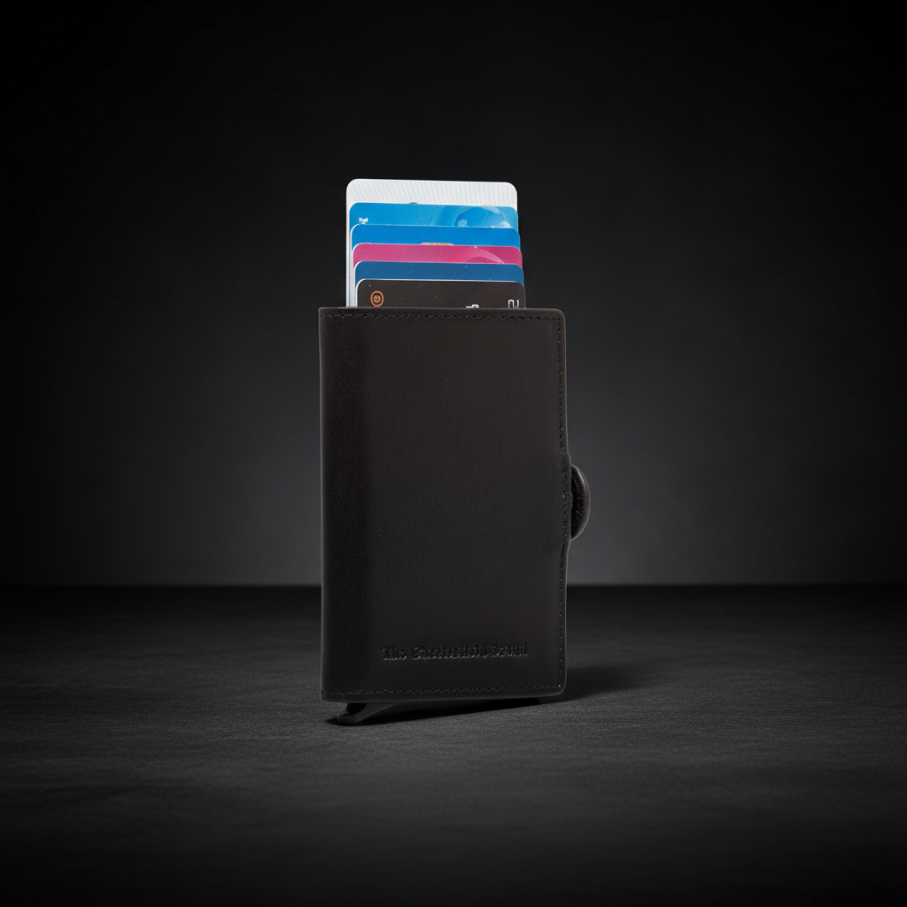 The Chesterfield Brand echt Leder Kreditkartenetui Mini Geldbörse Lagos schwarz