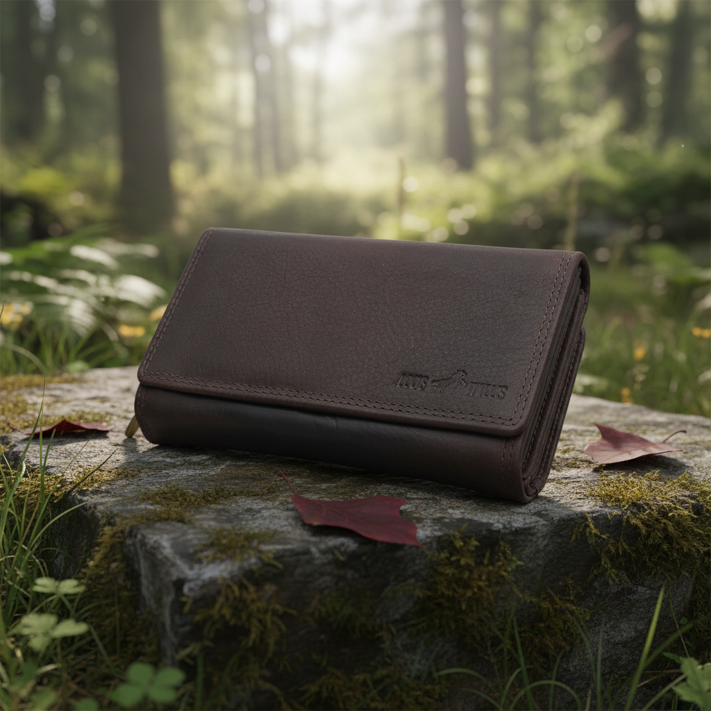 Louis Wallis Damen Geldbörse – Full-Grain-Leder mit RFID-Schutz