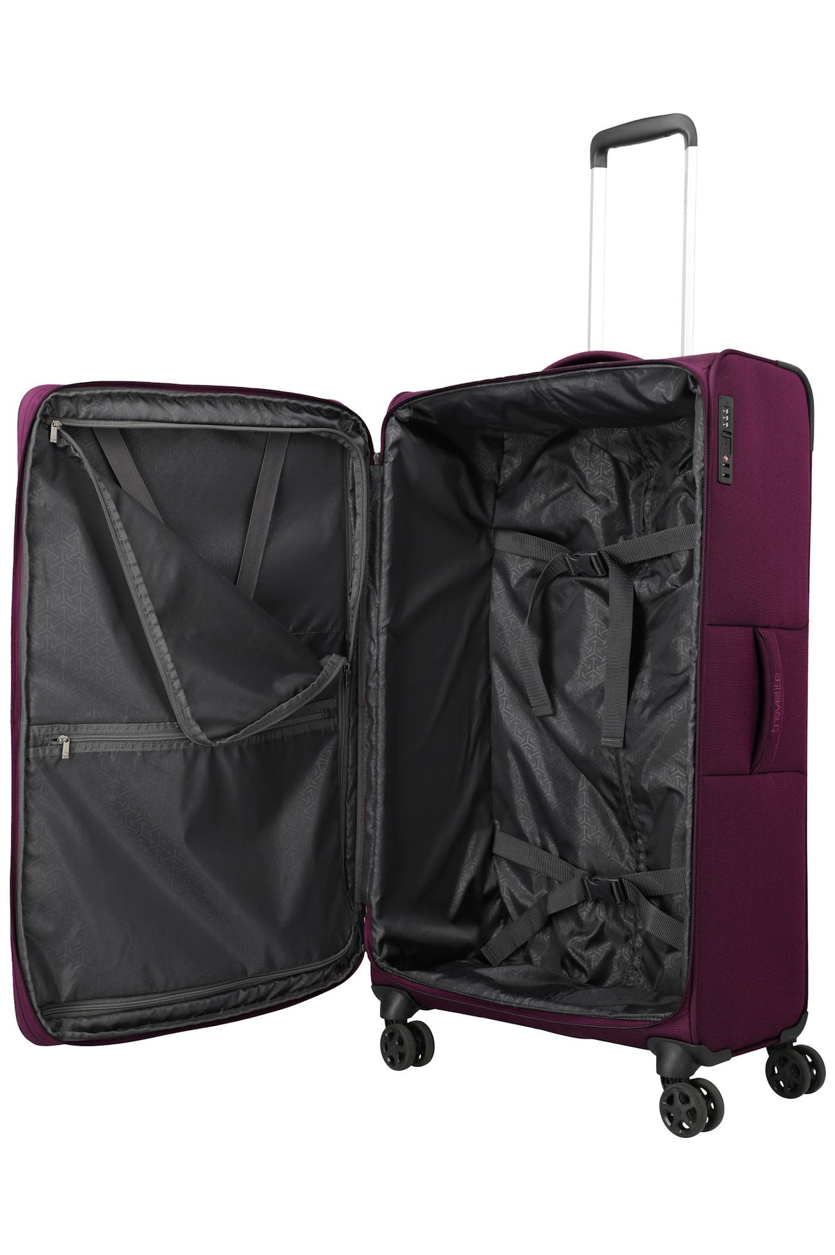 Travelite Cubis Trolley L erweiterbar 83 cm | 118–130 Liter berry