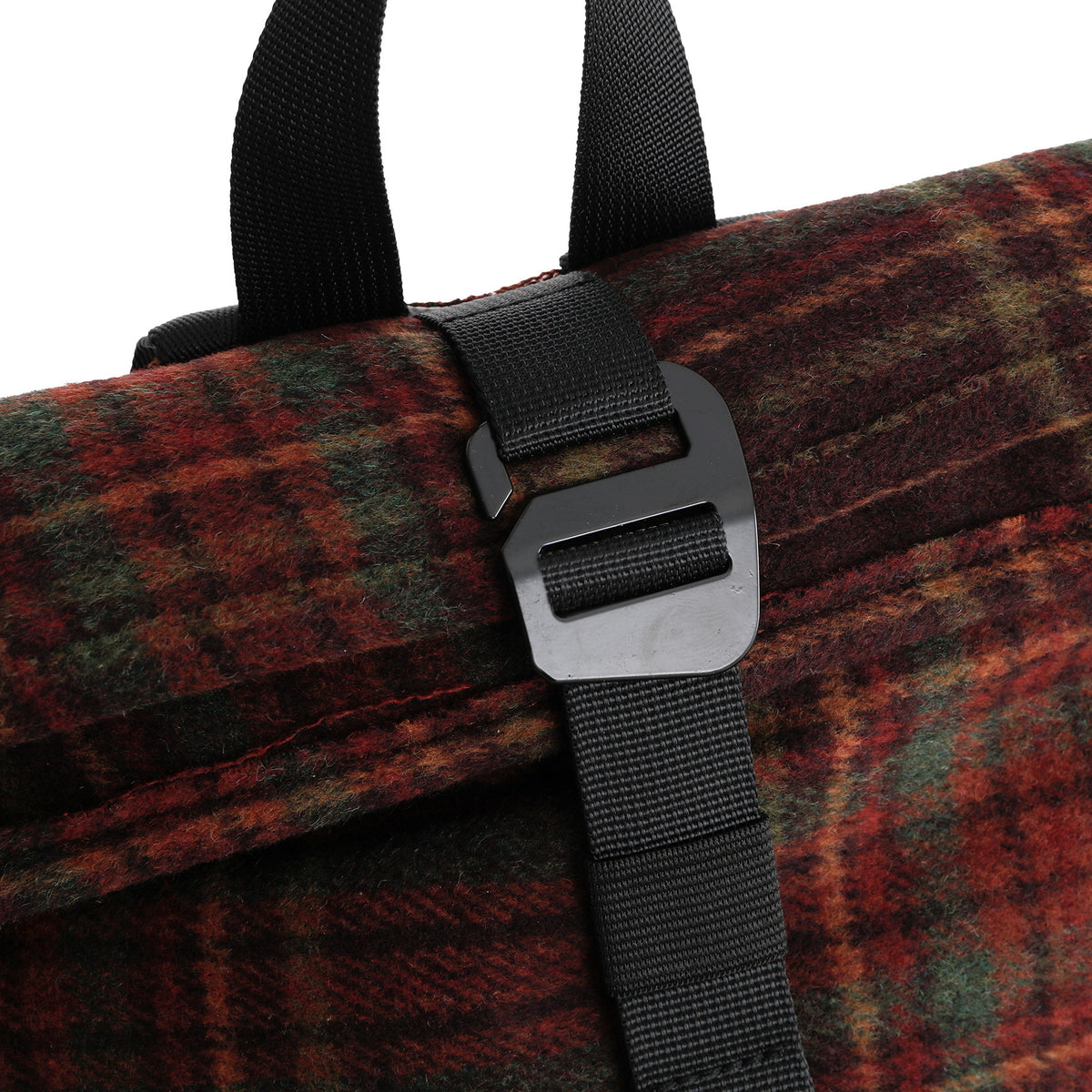 New Rebels Ribbi Roll Up Rolltop City Rucksack Los Angeles Scott Flanell karo burgundy