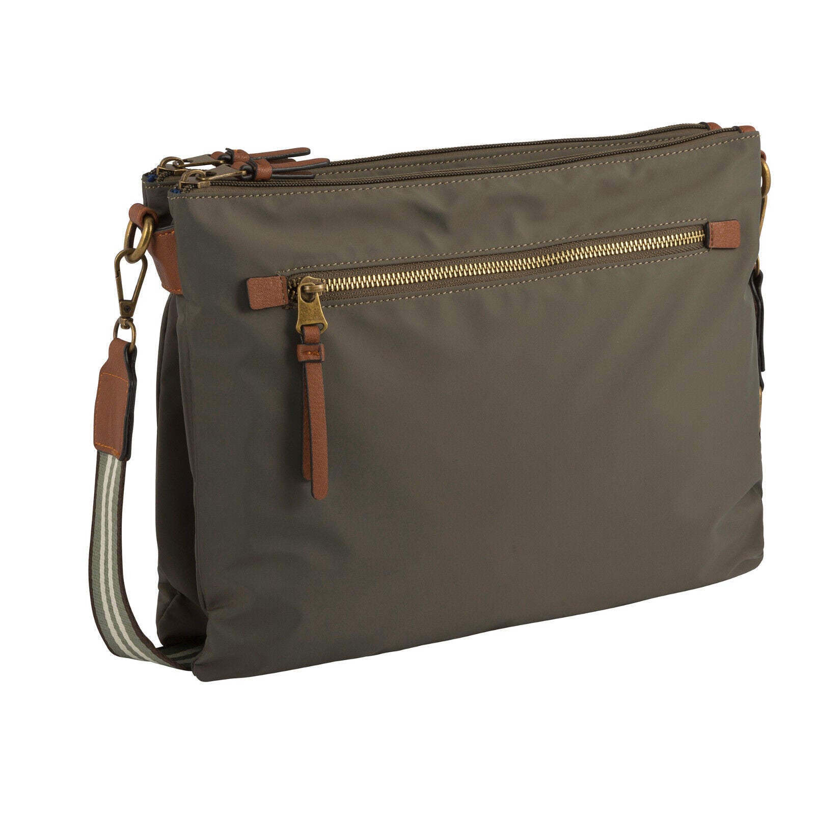 Camel Active Umhängetasche BARI M – Funktionale Tasche mit Fahrradbefestigung khaki