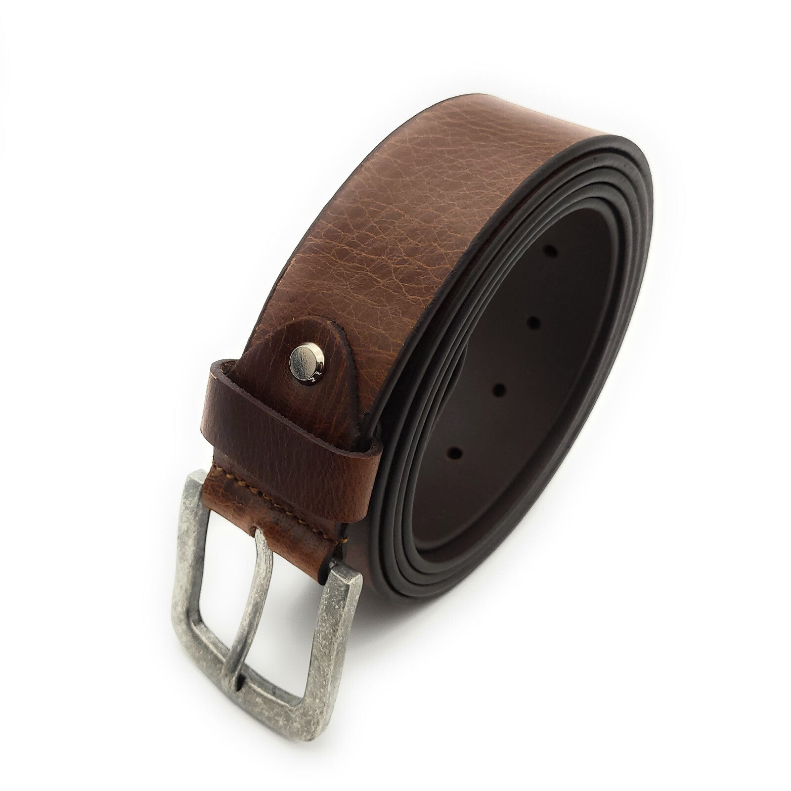 Hill Burry XXXL echt Leder Herren Gürtel Ledergürtel Jeansgürtel Bundweite 135cm braun