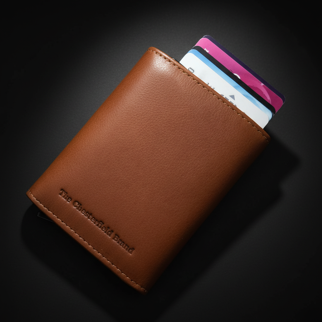 The Chesterfield Brand echt Leder Kreditkartenetui Geldbörse Palma cognac braun