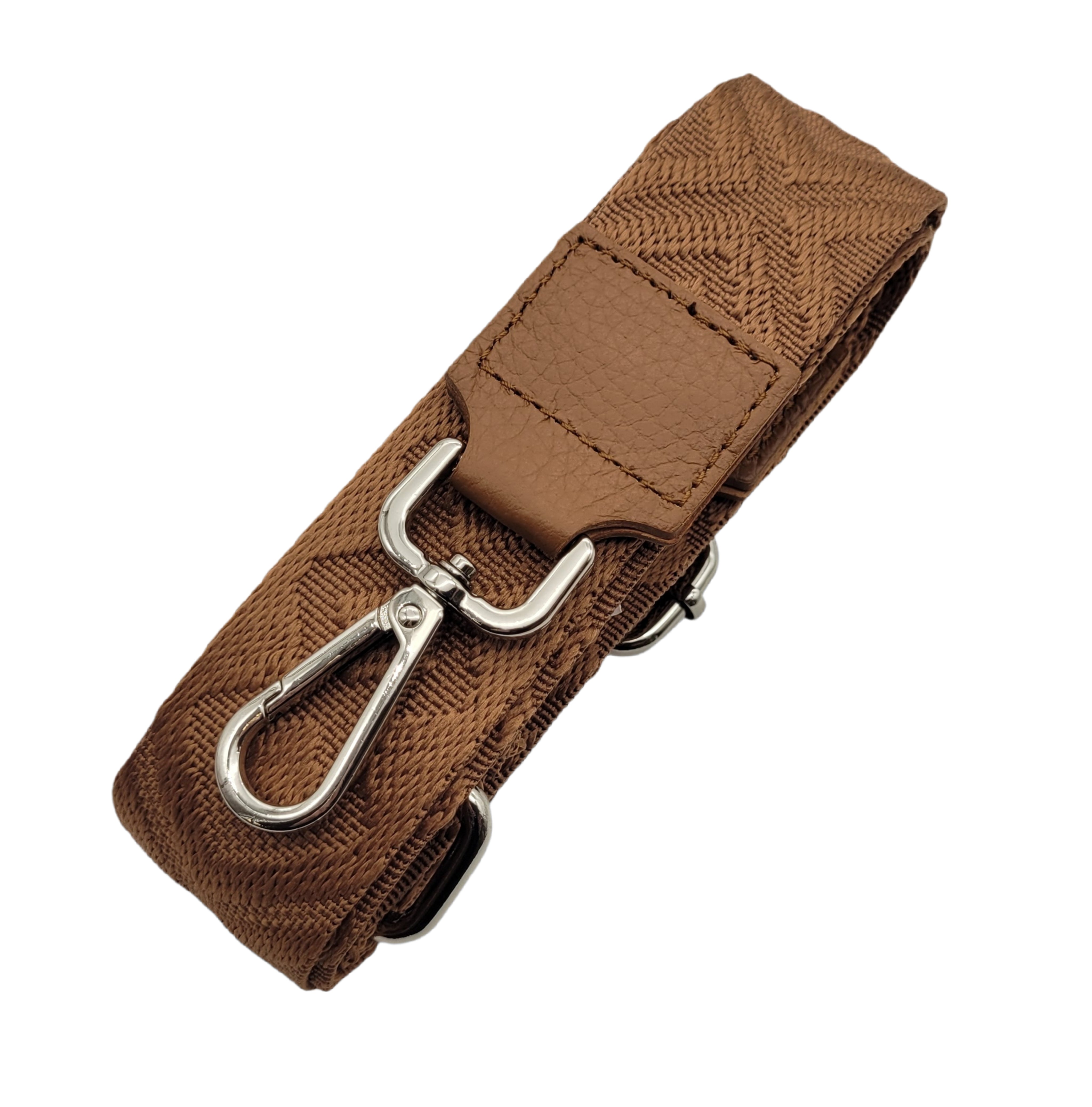 Ersatz Taschengurt Schultergurt Tragegurt Schulterriemen 4cm made in Italy braun