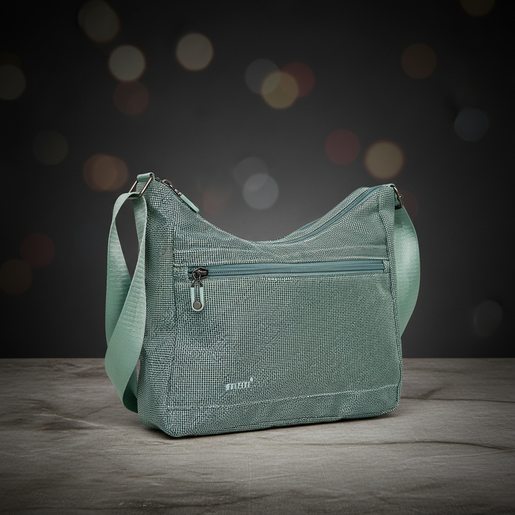 Mustang Dabas Umhängetasche Damen Herren 26 cm Polyester Mintgrün 2 Hauptfächer