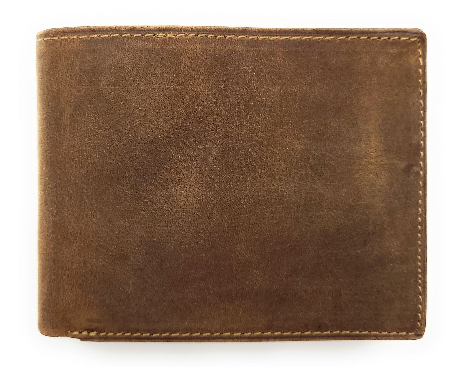 Jockey Club exklusive Geldbörse aus Büffelvollleder – RFID-Schutz, viele Fächer, robust & elegant cognac braun