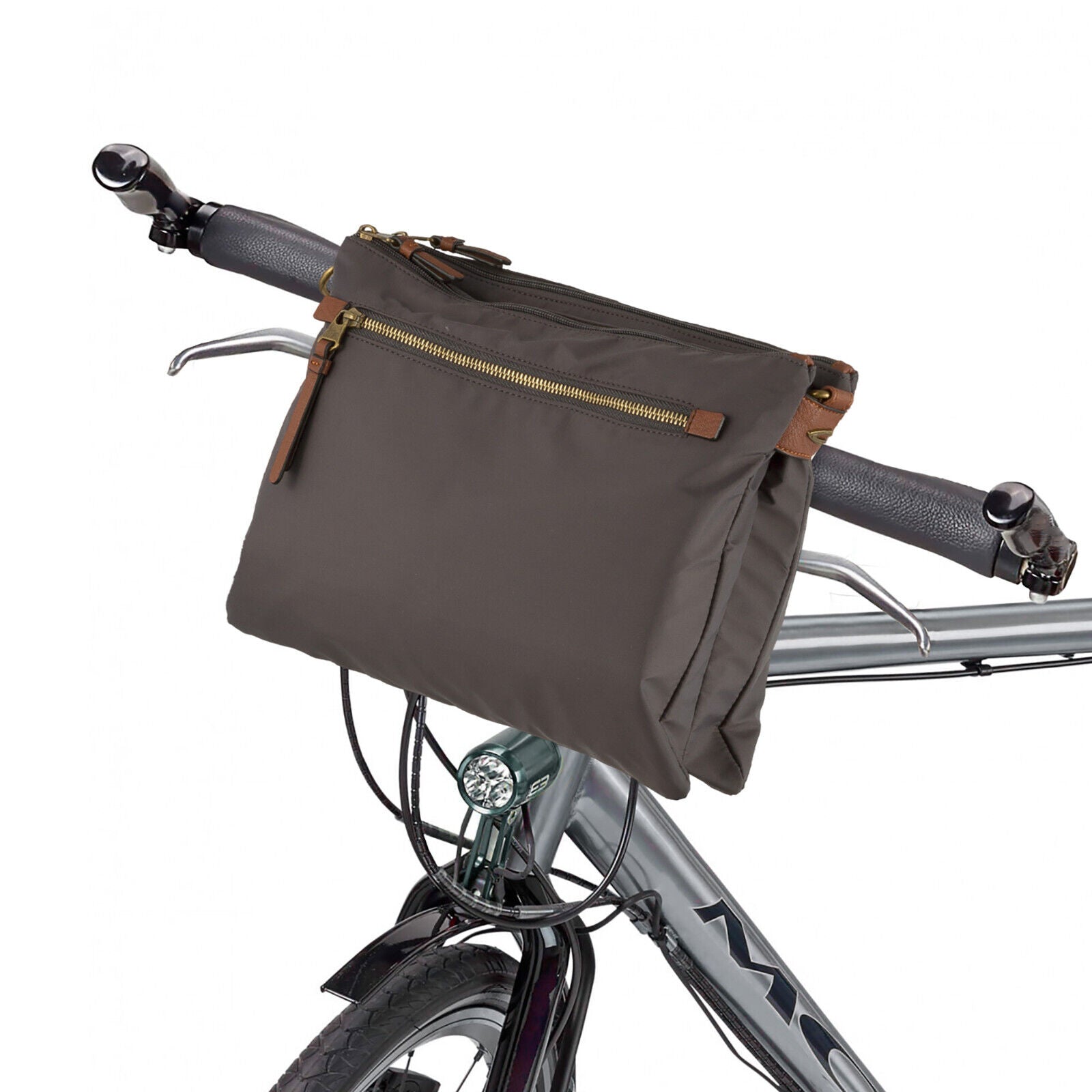 Camel Active Umhängetasche BARI M – Funktionale Tasche mit Fahrradbefestigung dark grey