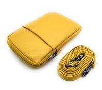 Jockey Club kleine echt Leder Smartphonetasche Umhängetasche Crossbag golden curry