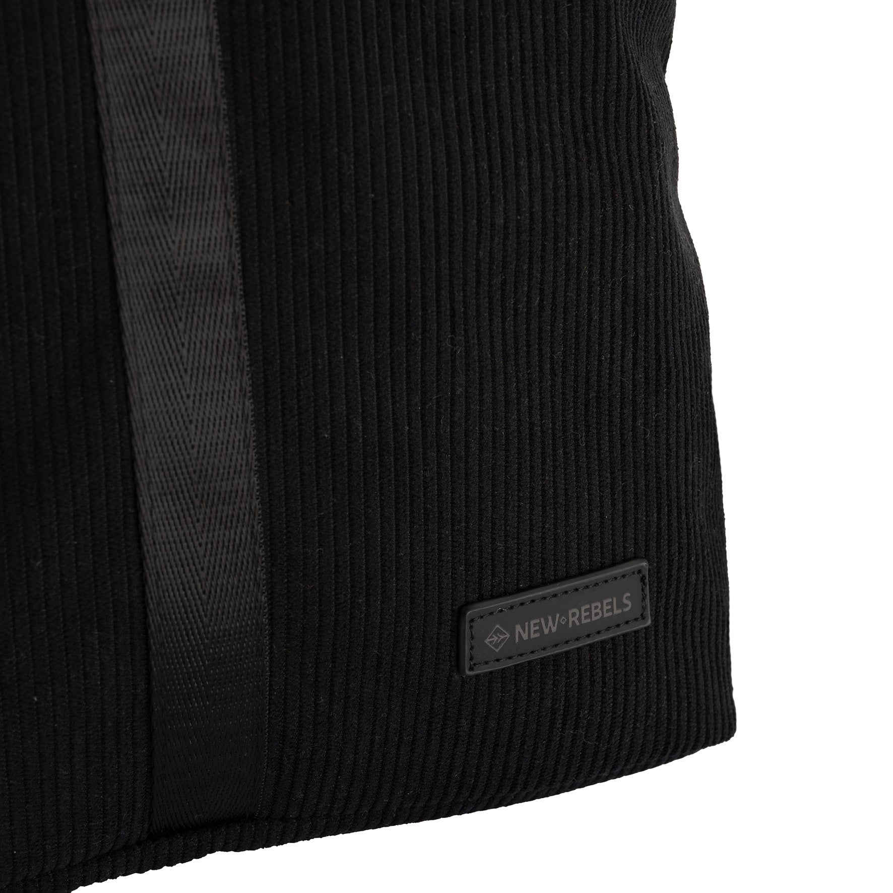 New Rebels Ribbi Roll Up Rolltop City Rucksack Los Angeles Kordoptik schwarz