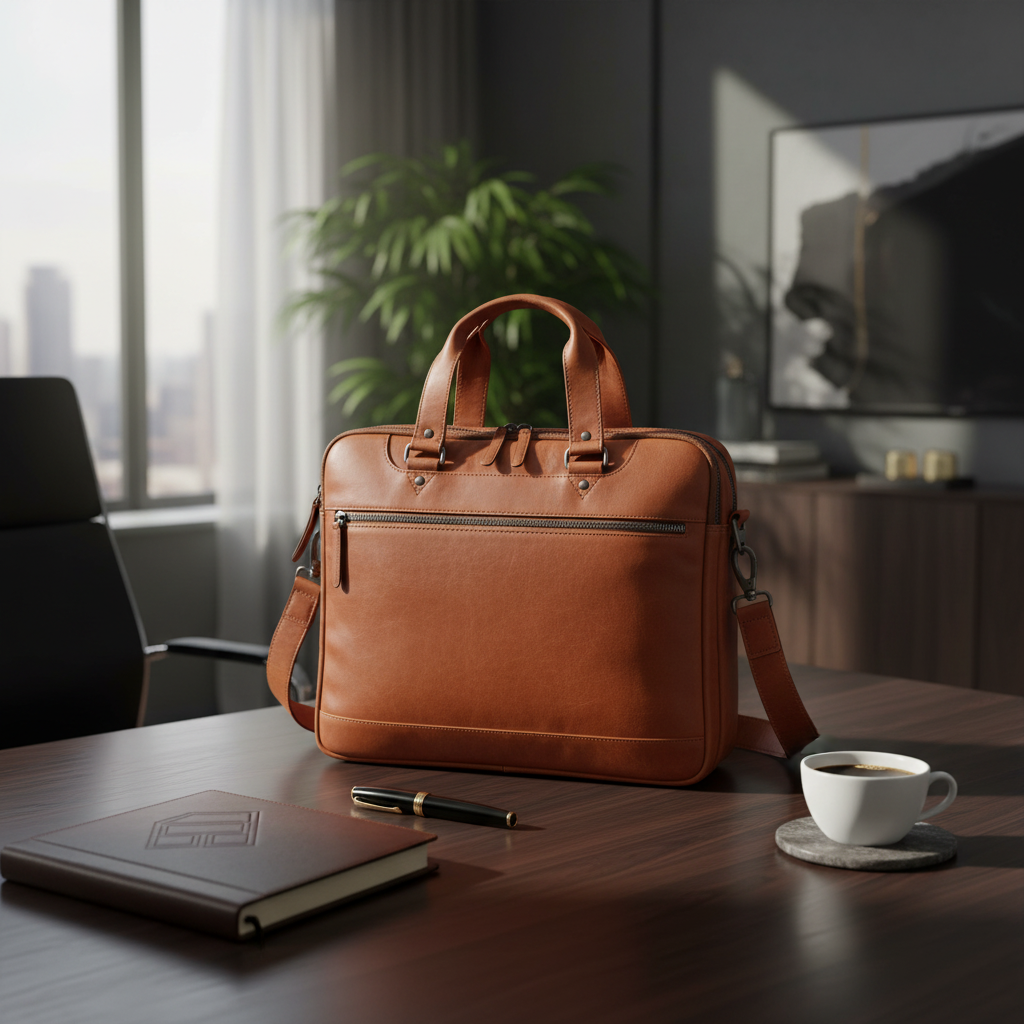 The Chesterfield Brand Montara Laptoptasche Leder Cognac 15 Zoll Businesstasche