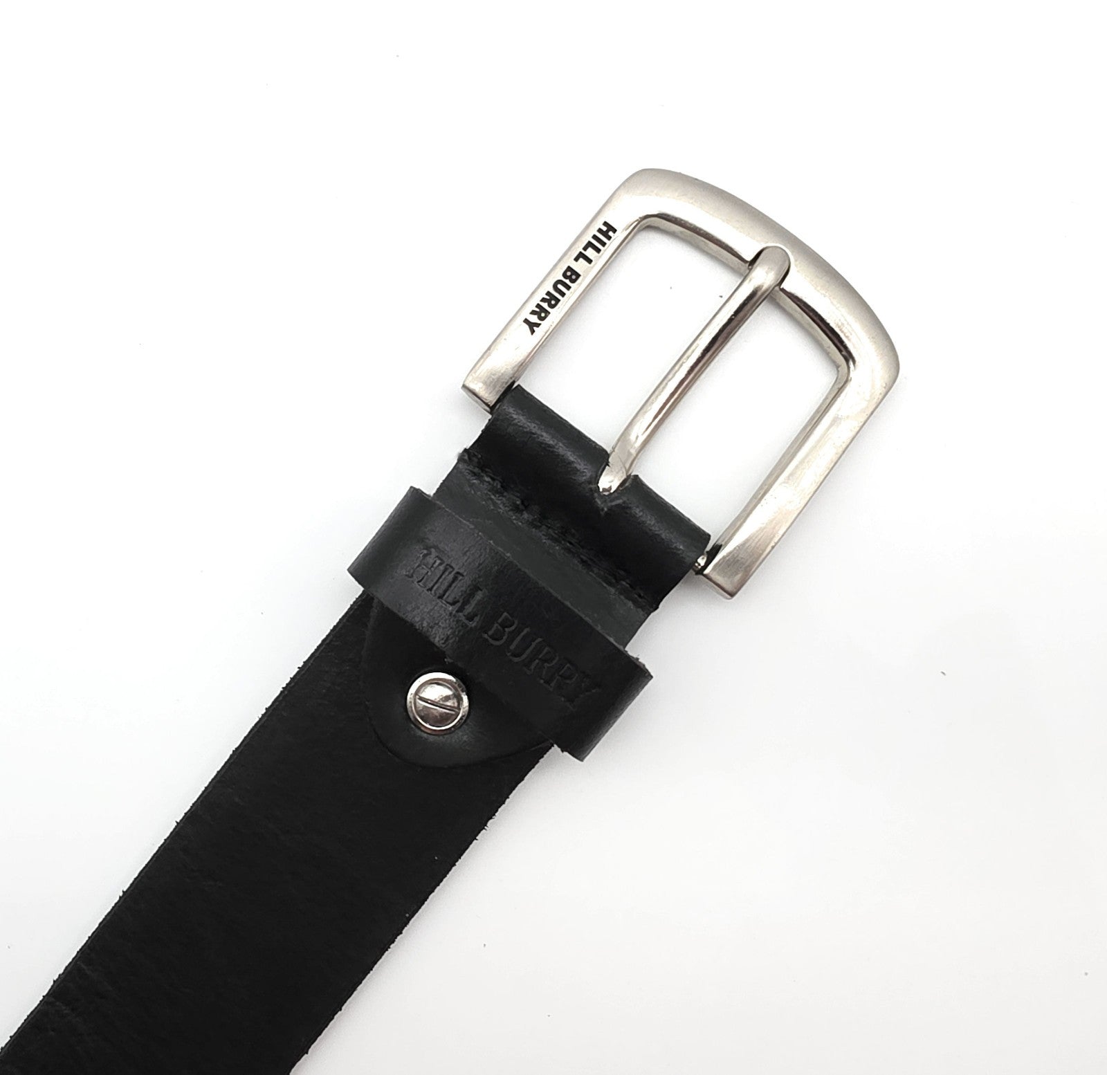 Hill Burry extra strong Unisex Gürtel Büffelvollleder ca. 4mm dick Schwarz