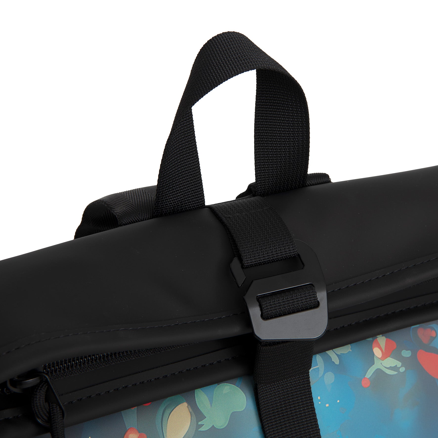 New Rebels Rolltop Cityrucksack Los Angeles – Stylischer Rolltop Rucksack mit Golden Retriever -Design, Wasserabweisend & Praktisch