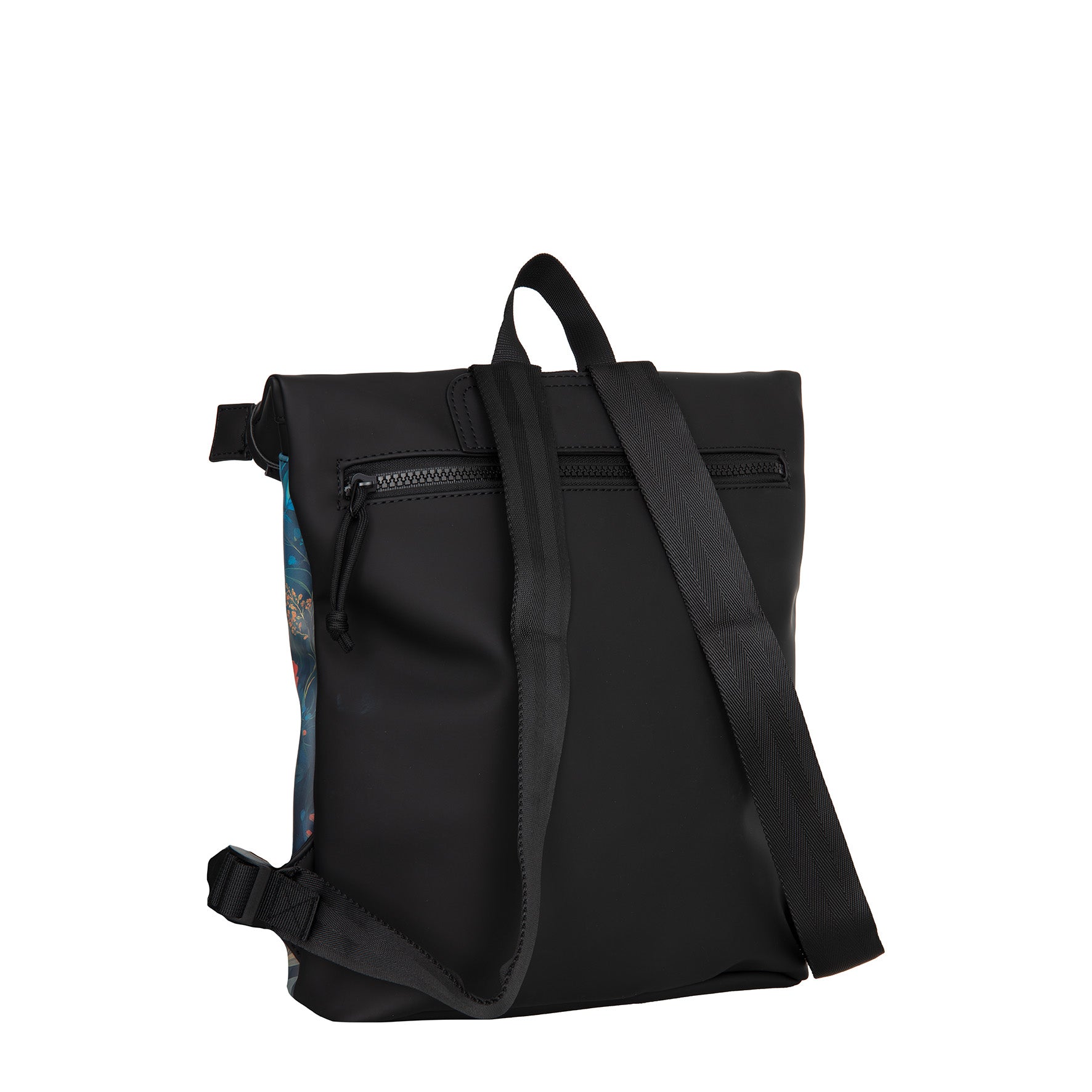 New Rebels Rolltop Cityrucksack Los Angeles – Stylischer Rolltop Rucksack mit Bulldogge - Design, Wasserabweisend & Praktisch