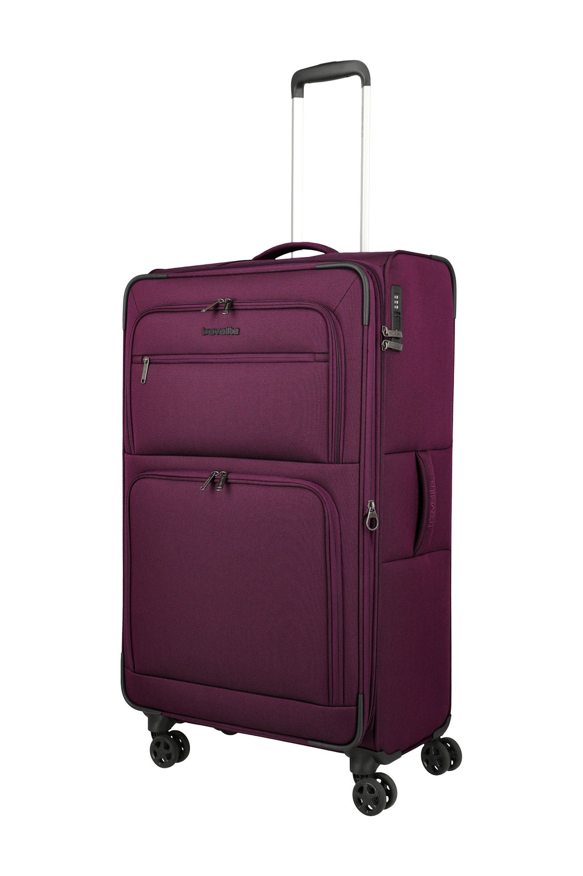 Travelite Cubis Trolley L erweiterbar 83 cm | 118–130 Liter berry