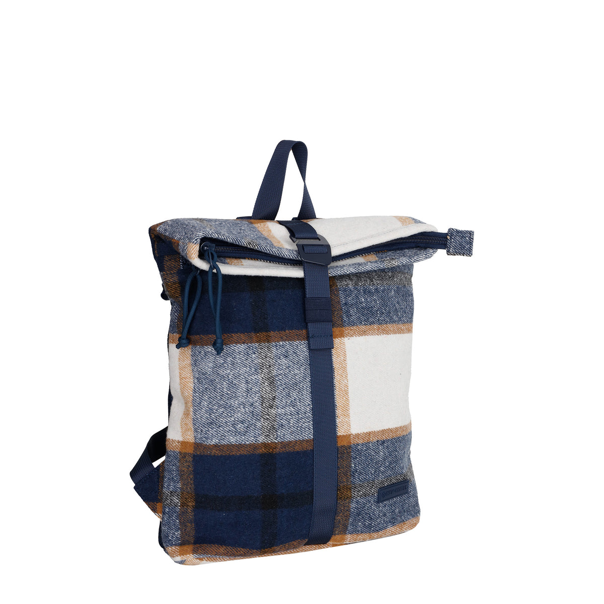 New Rebels Scott Roll Up Rolltop City Rucksack Los Angeles Flanell karo navy