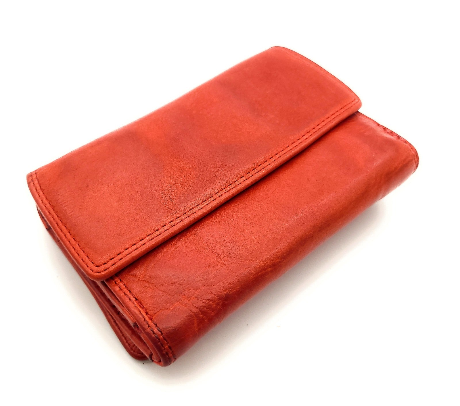 Hill Burry echt Leder Damen Geldbörse Portemonnaie mit RFID Schutz gewaschenes Rindleder rot