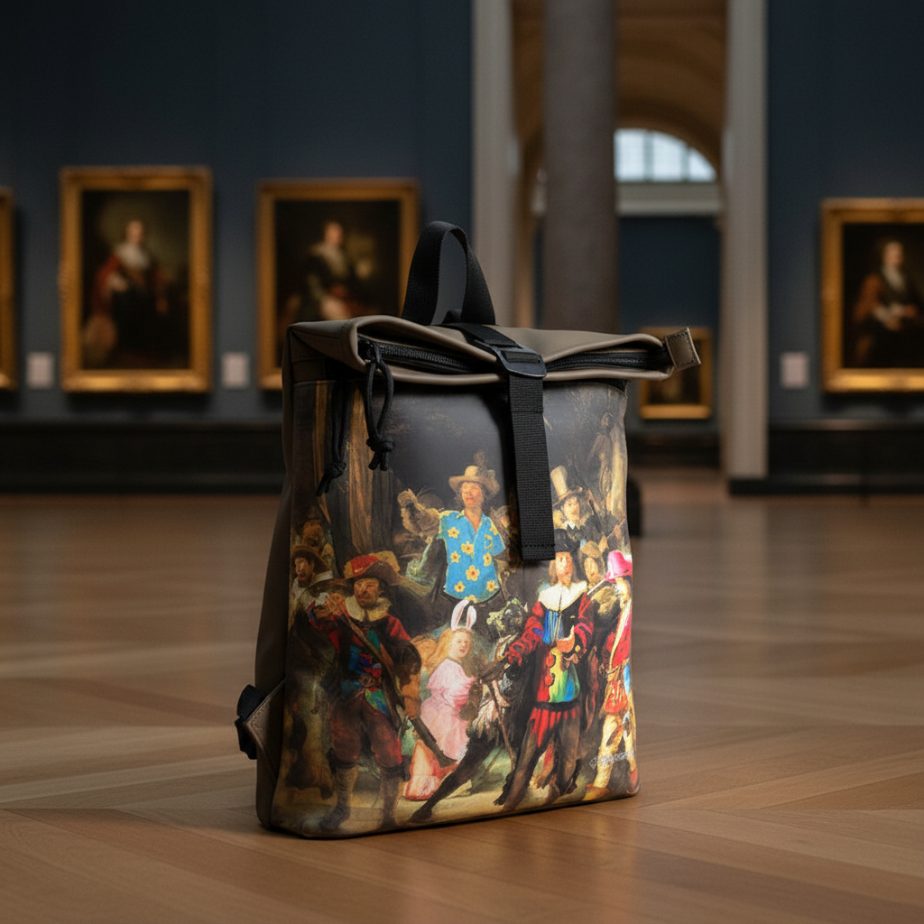 New Rebels Los Angeles Cityrucksack „Die Nachtwache“ – Stylischer Kunst-Rucksack, wasserfest & leicht