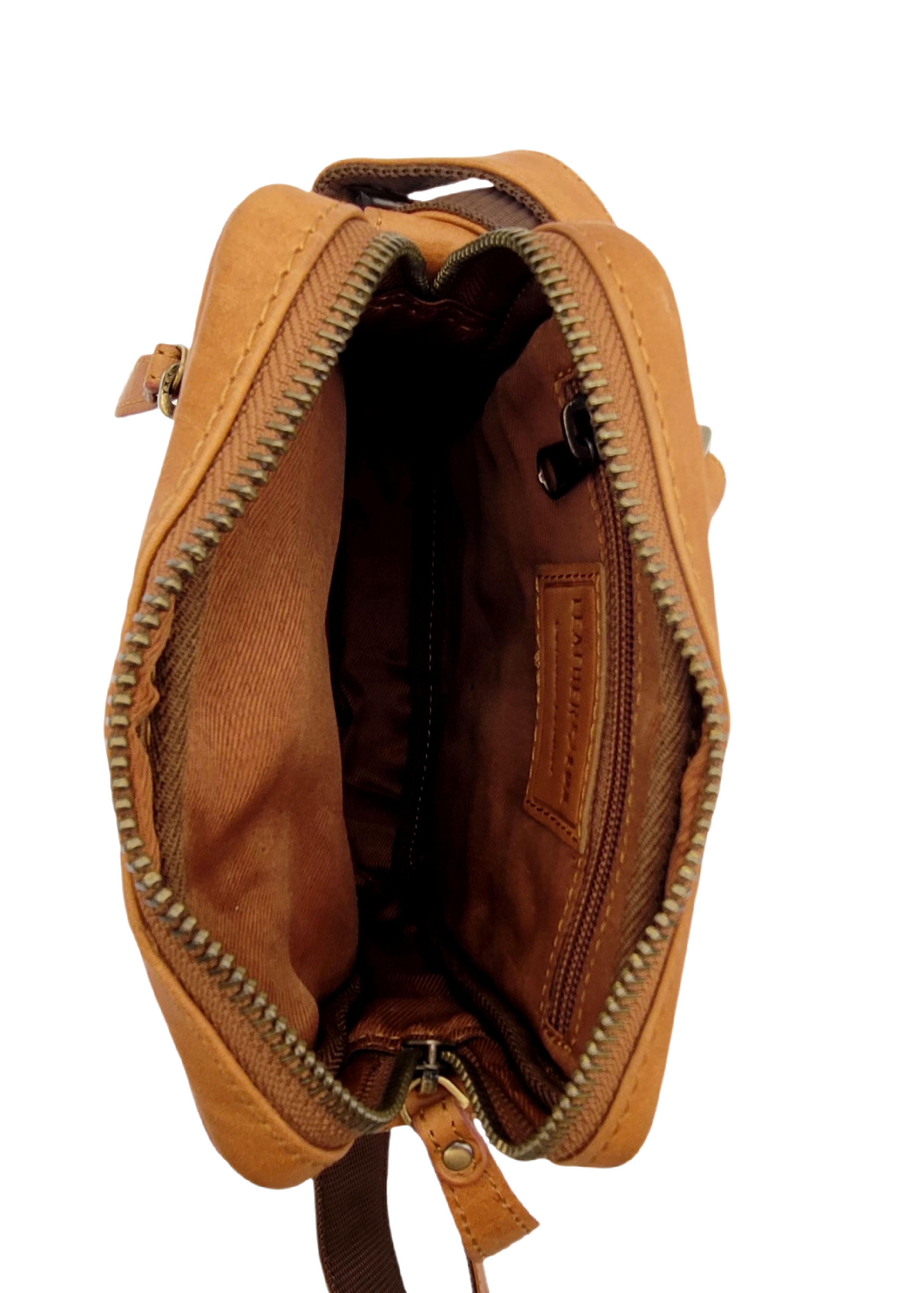 Leatherfox Echtleder Umhängetasche Hochformat – Kompakt & Stilvoll