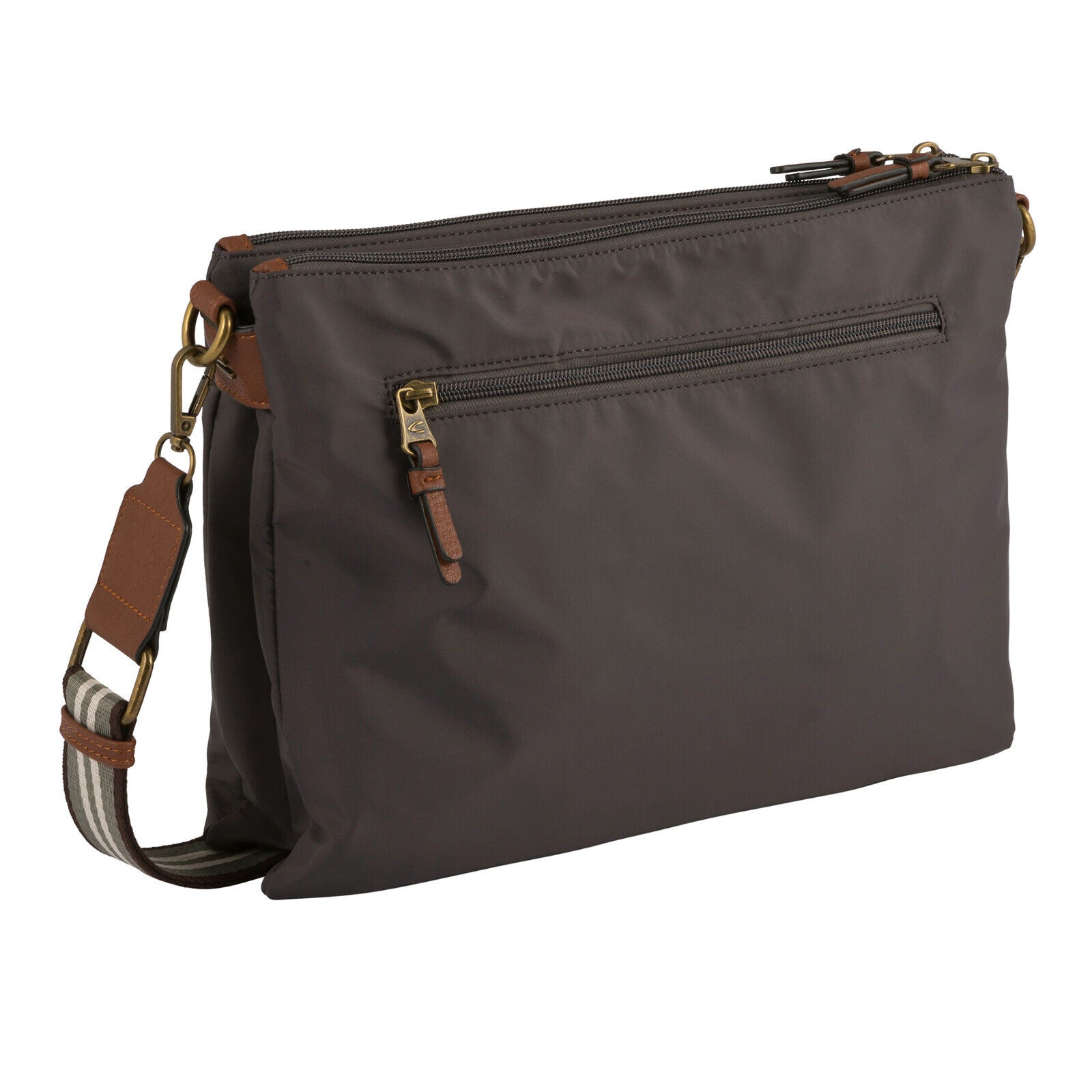 Camel Active Umhängetasche BARI M – Funktionale Tasche mit Fahrradbefestigung dark grey