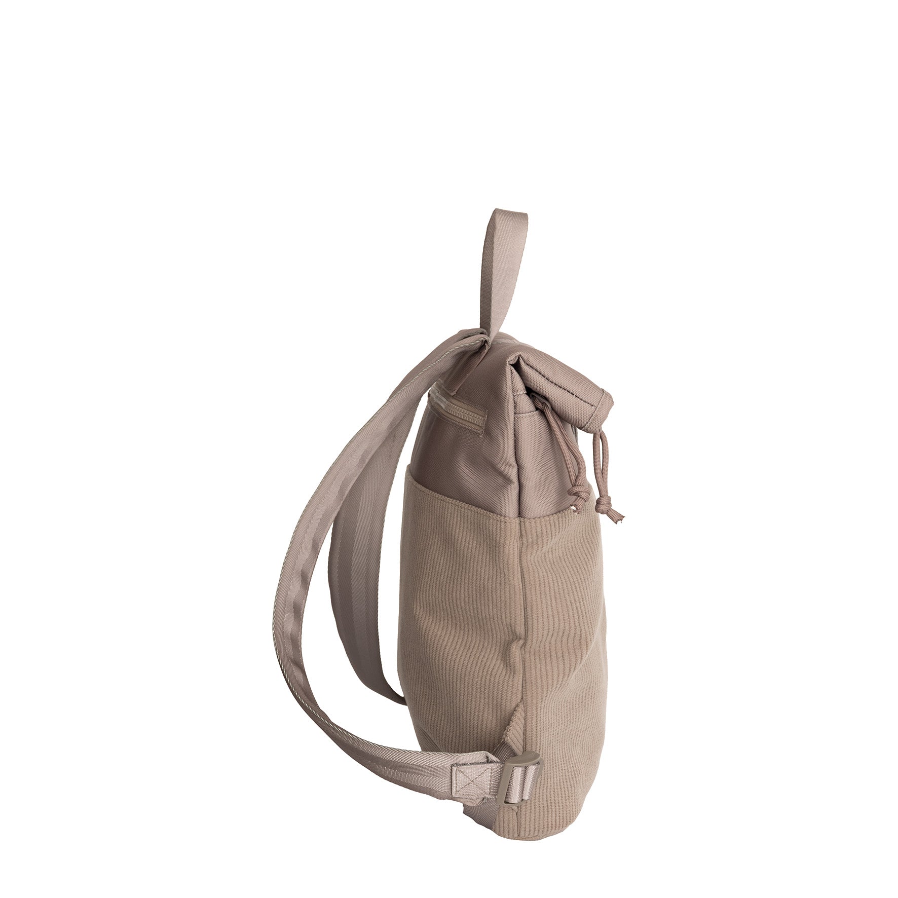 New Rebels Ribbi Roll Up Rolltop City Rucksack Los Angeles Kordoptik taupe