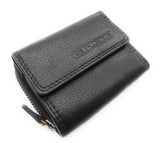 Hill Burry Mini echt Leder Damen Geldbörse Portemonnaie RFID NFC Schutz schwarz
