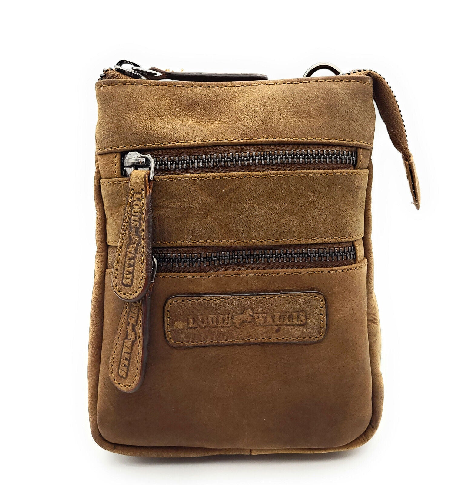 Louis Wallis Leder Gürteltasche Bikertasche Umhängetasche Hüfttasche Bauchtasche Schultergurt
