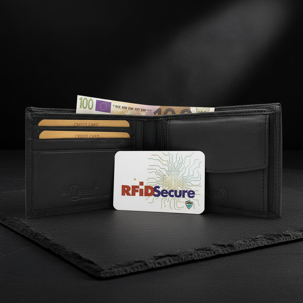 Jockey Club flache Leder Geldbörse Herren RFID Schutz – Kompakt für die Hosentasche