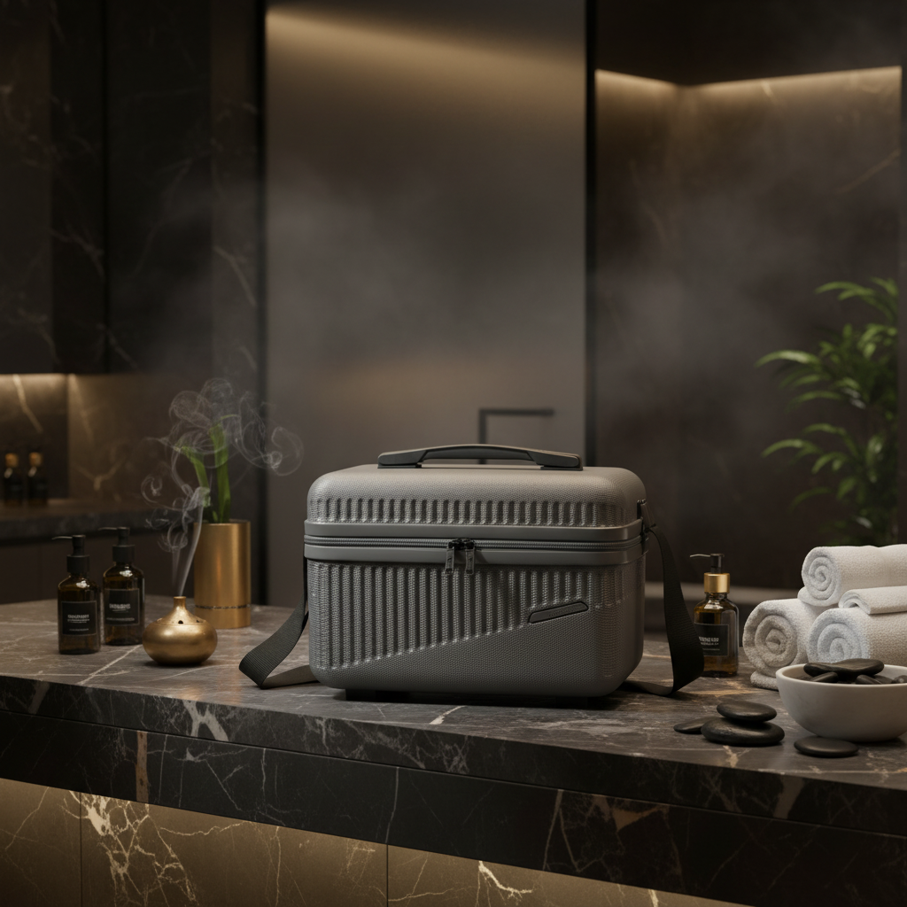 Travelite Bali Beautycase Kosmetikkoffer Kulturtasche Bordtasche anthrazit