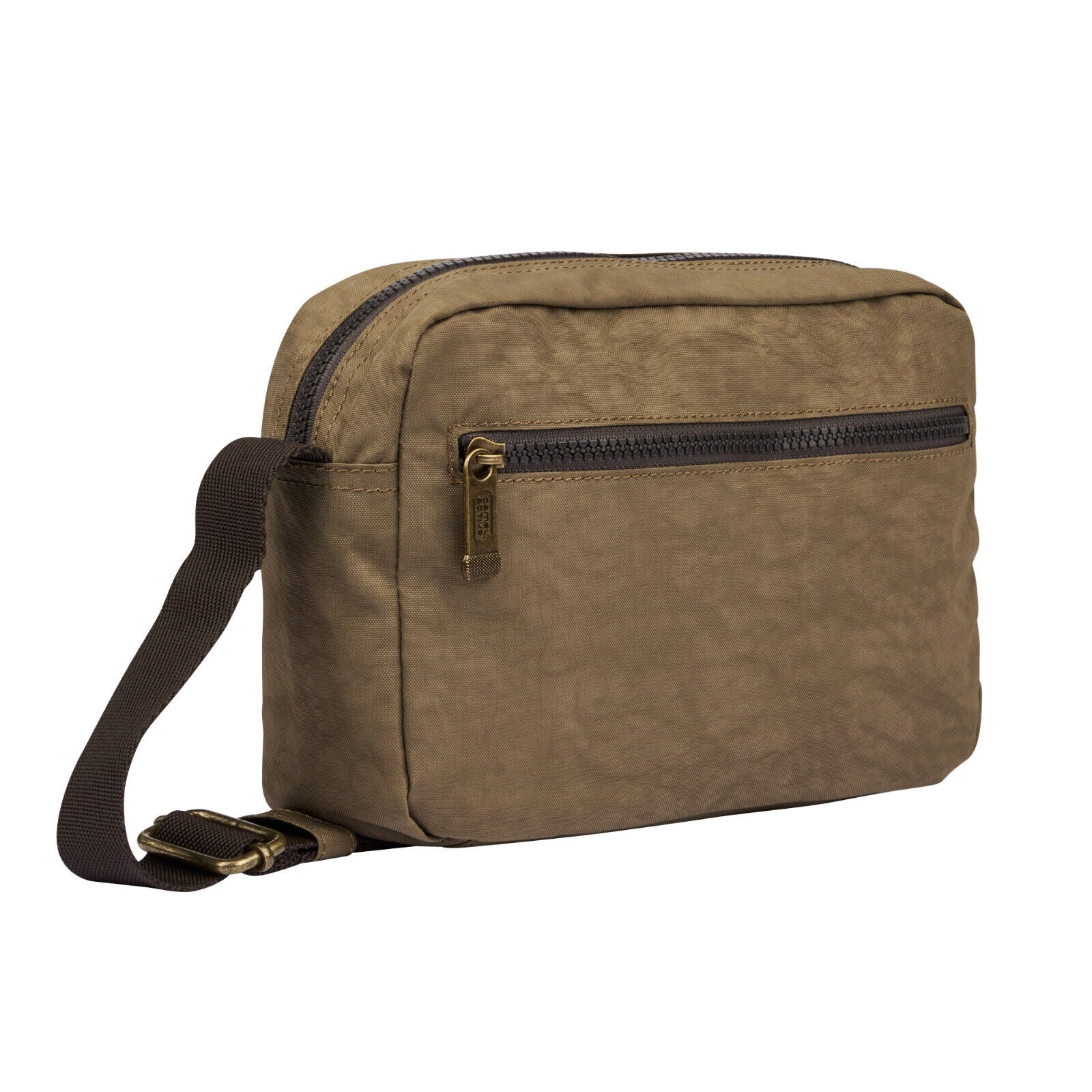 camel active Camera Bag JOURNEY – Robuste Umhängetasche mit Reißverschluss & abnehmbarer Extratasche sand