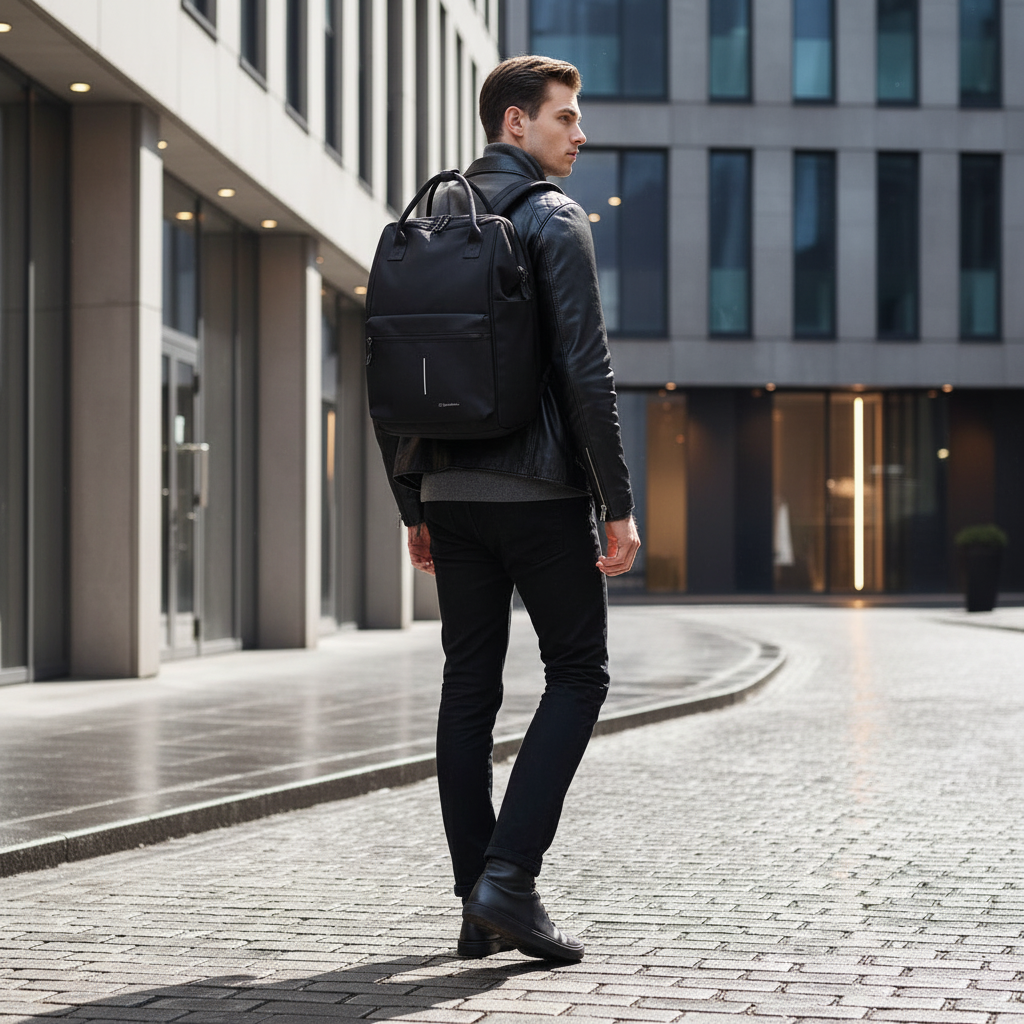 New Rebels® Tremont – Rucksack mit Laptopfach 15,5" | Serie Valor | Black Stone