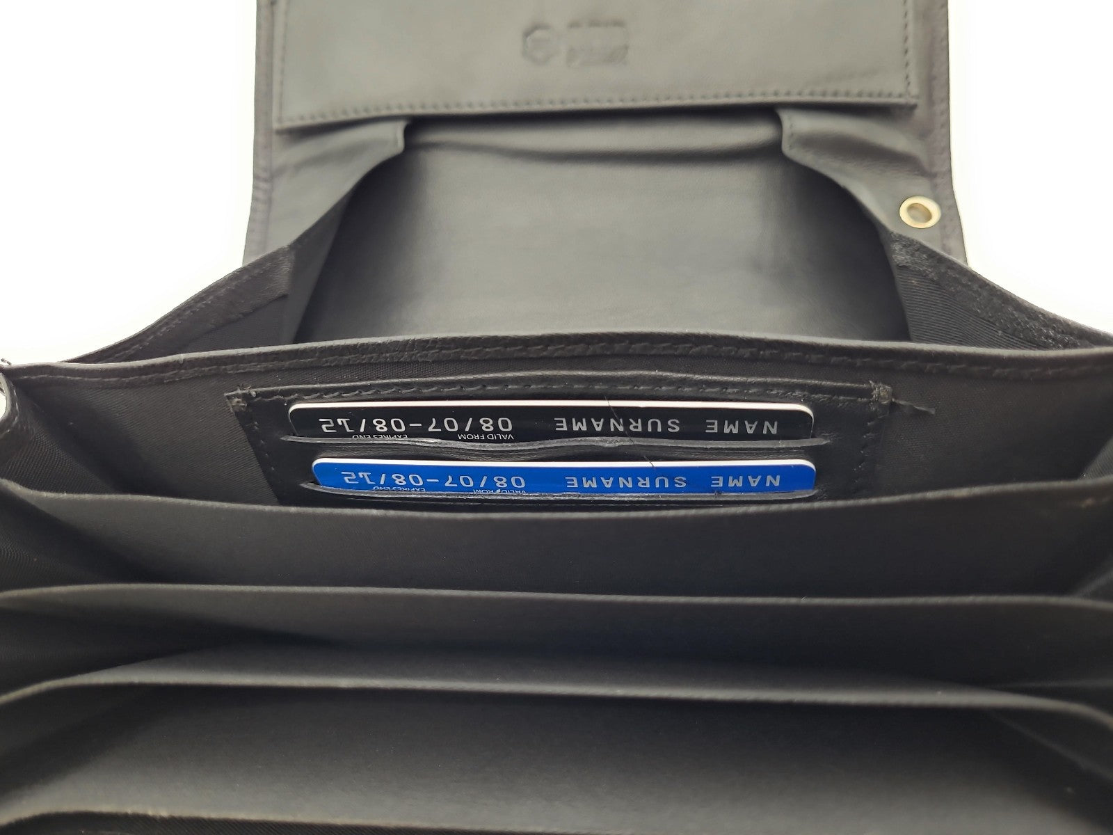 Lemasi Echtleder Kellnerbörse Schwarz – Professionelle Servicebörse aus Rindleder mit 5 Scheinfächern, Münzfach, Karten- & Reißverschlussfach