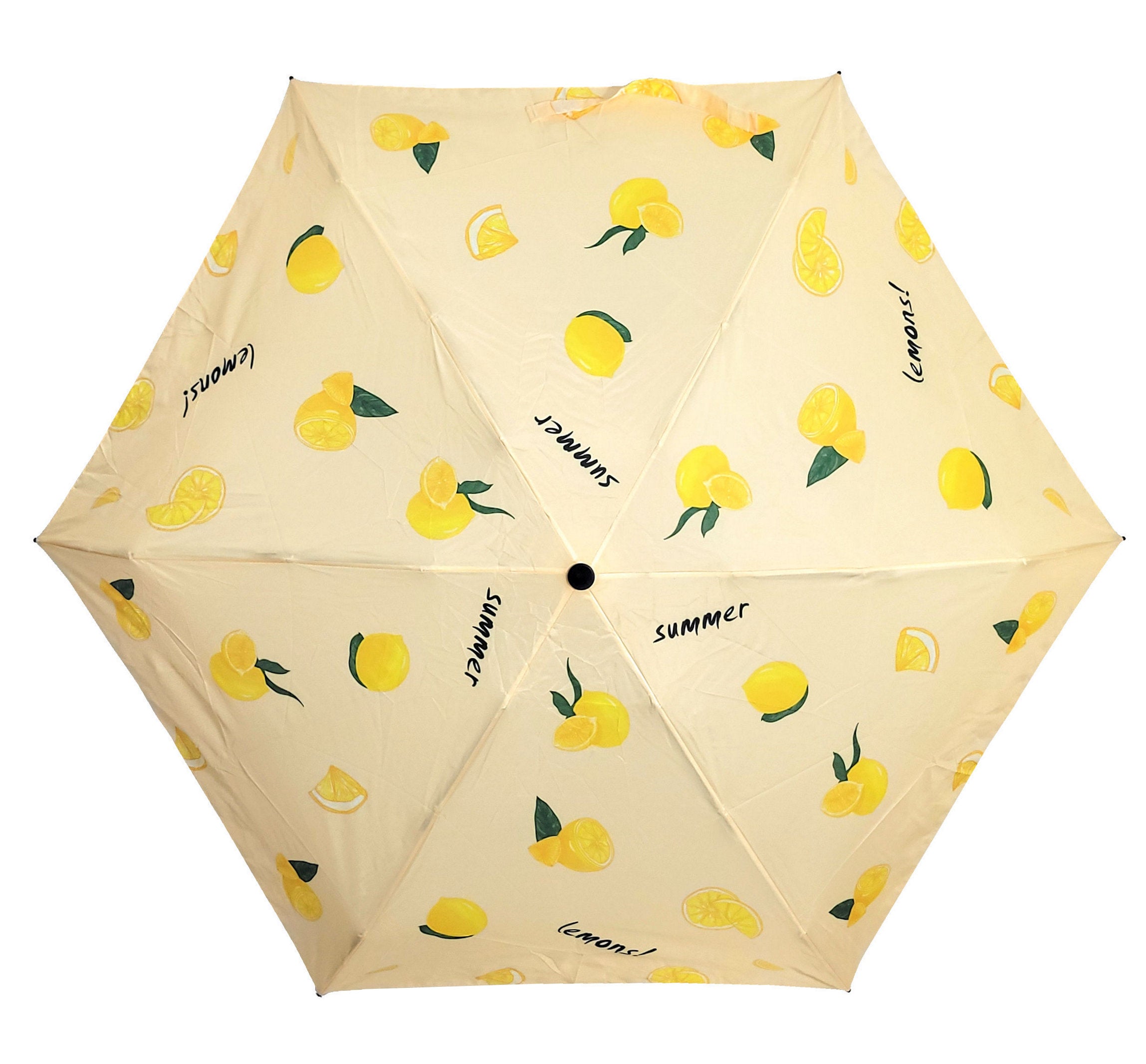 Mini Regenschirm Taschenschirm Schirm klein & kompakt Lemons Zitronen
