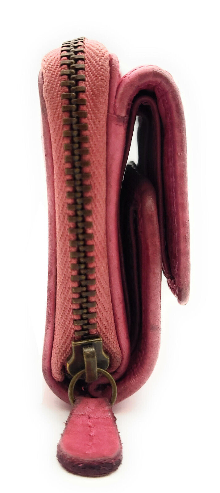 Hill Burry echt Leder Damen Mini Geldbörse Portemonnaie RFID Schutz Waschleder pink