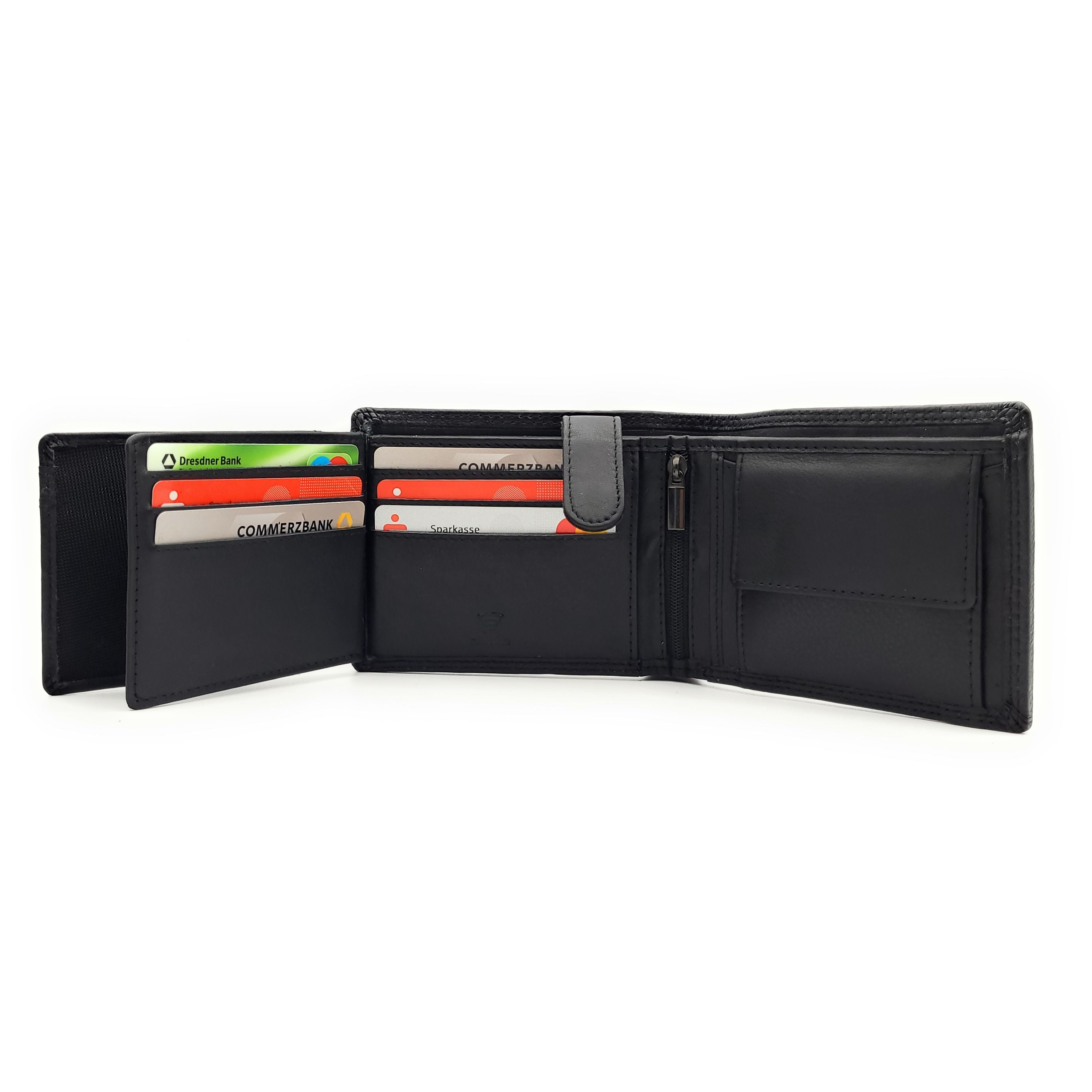 echt Leder Herren Geldbörse Portemonnaie Geldbeutel mit RFID Schutz Nappaleder inkl. Geschenkbox