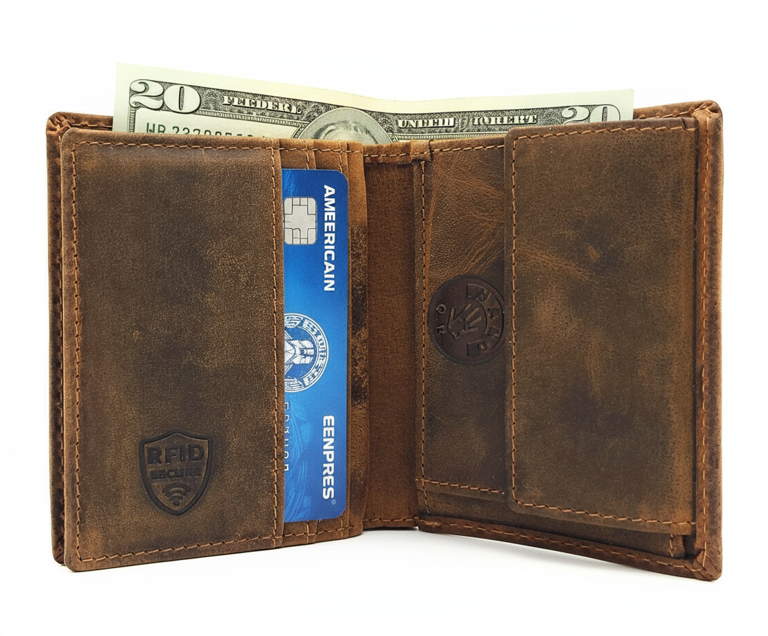 Jockey Club kleines echt Leder Portemonnaie Geldbörse Geldbeutel Hirsch