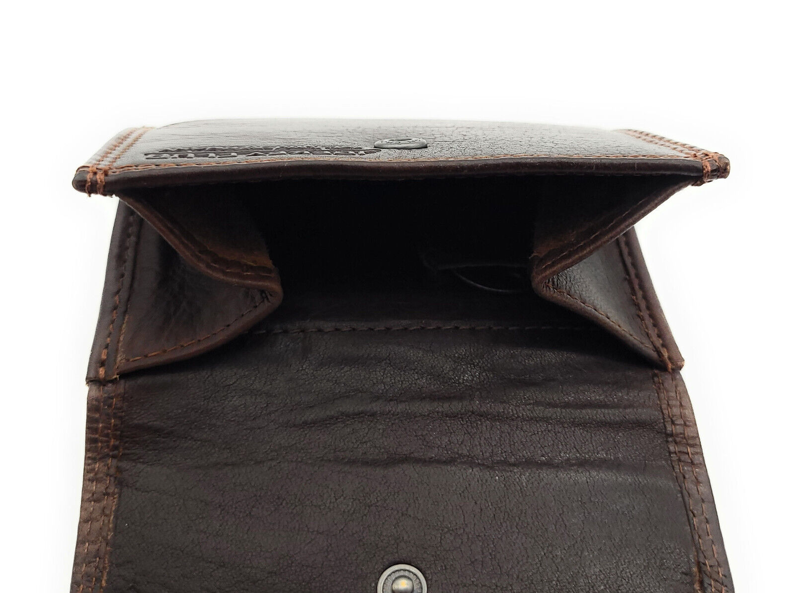 Jockey Club kleine kompakte echt Leder Geldbörse Wendebörse mit RFID Schutz braun