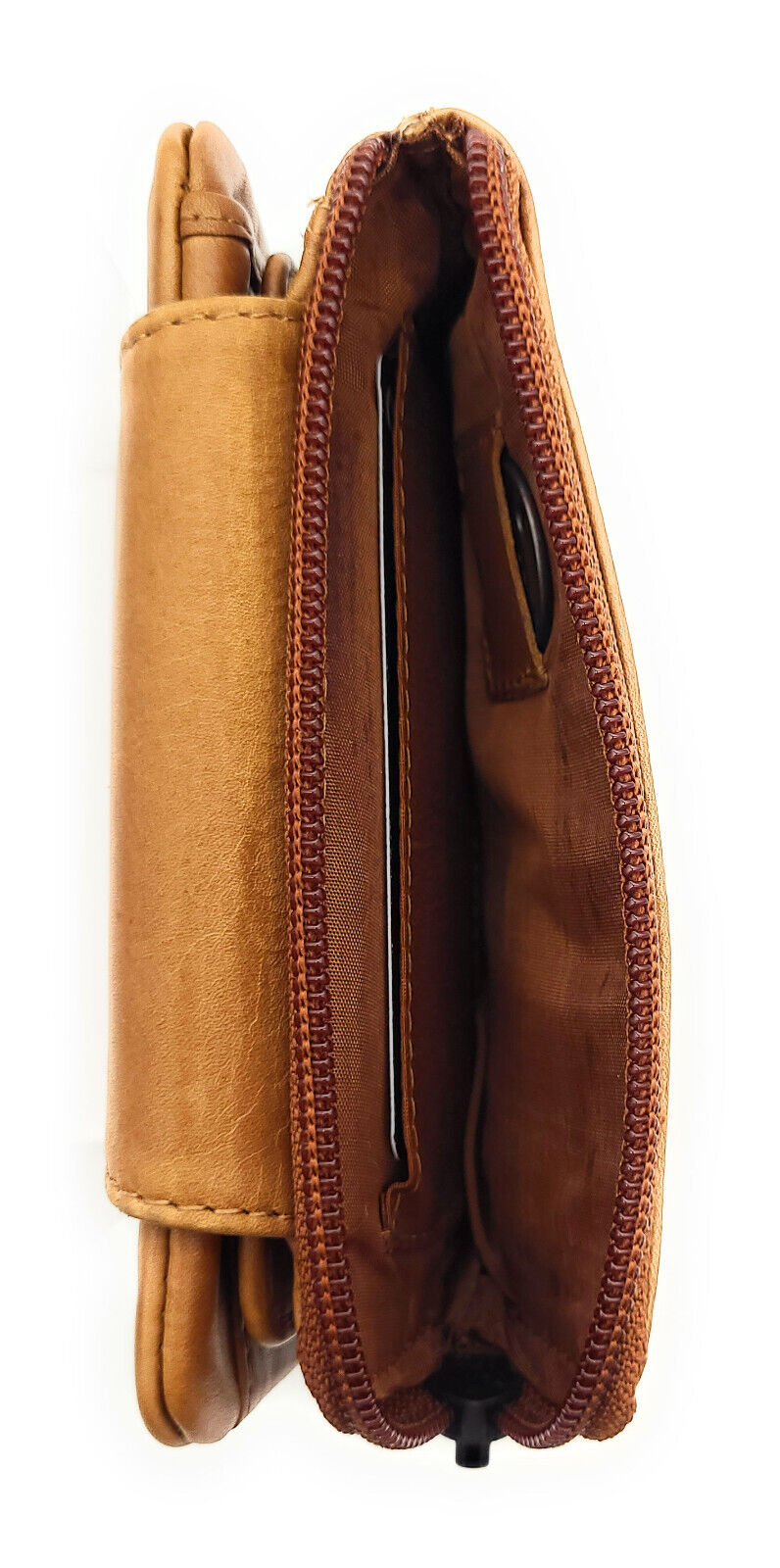 Jockey Club echt Leder Geldbörse Portemonnaie Geldbeutel mit RFID Schutz cognac braun