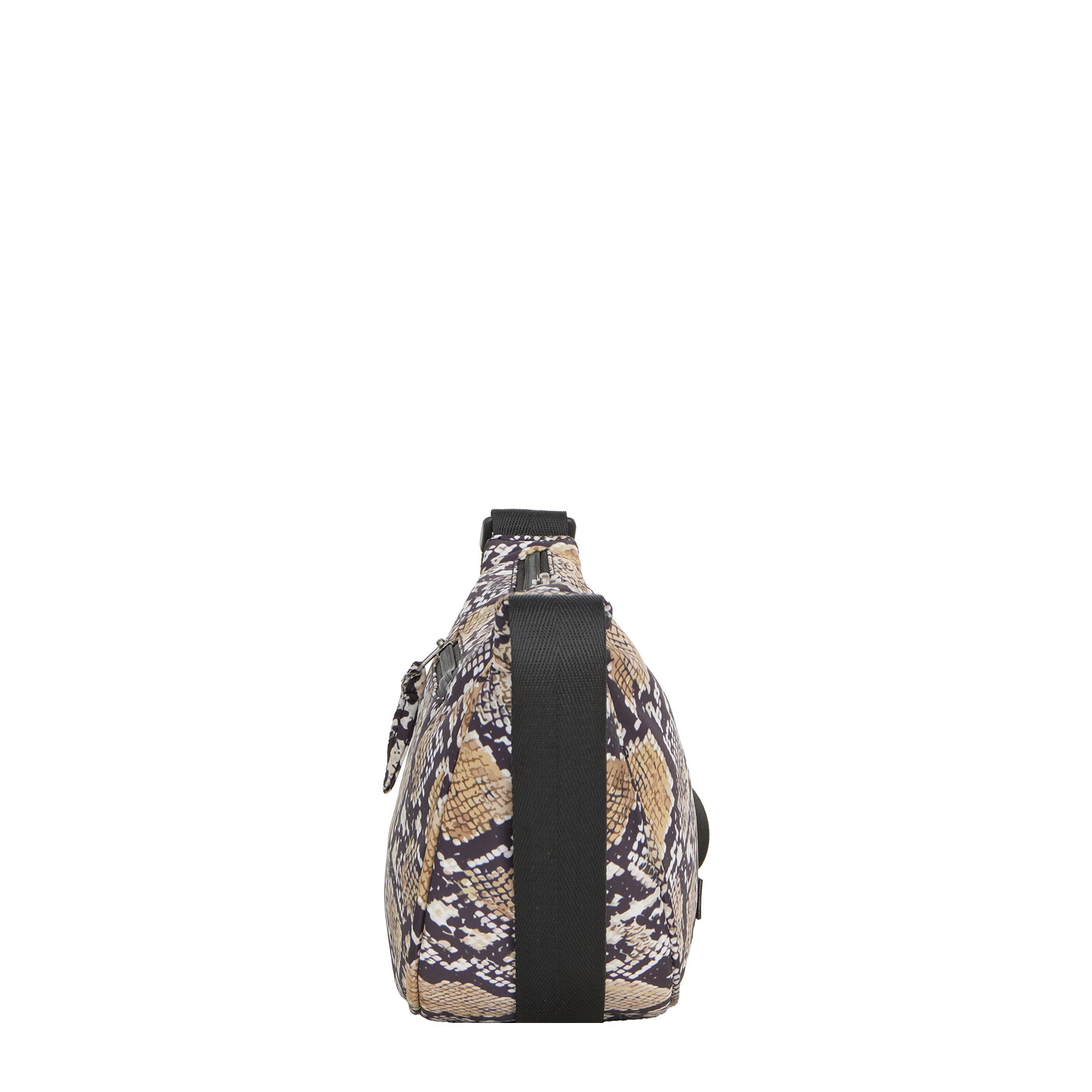 New Rebels Moonbag „Stay Wild" – Crossbody-Tasche mit Schlangen-Print, Nylon, 32 × 16 cm