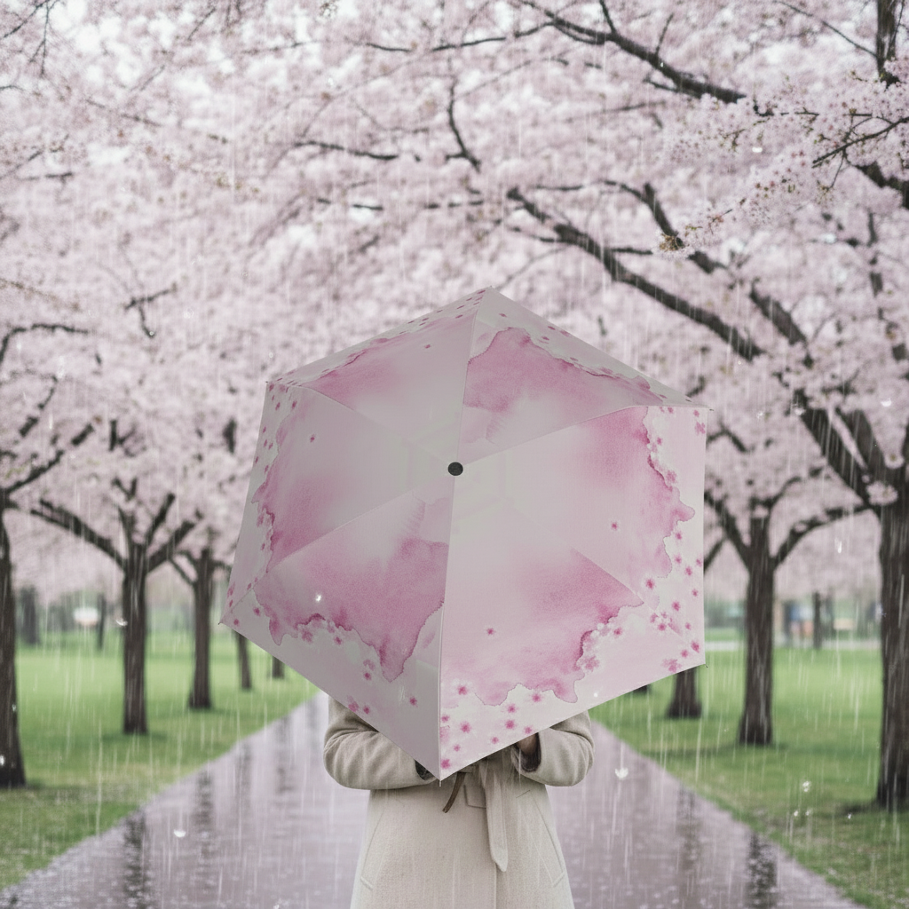 Knirps US.050 Mini Regenschirm Taschenschirm Schirm nur 115 g leicht sakura romance