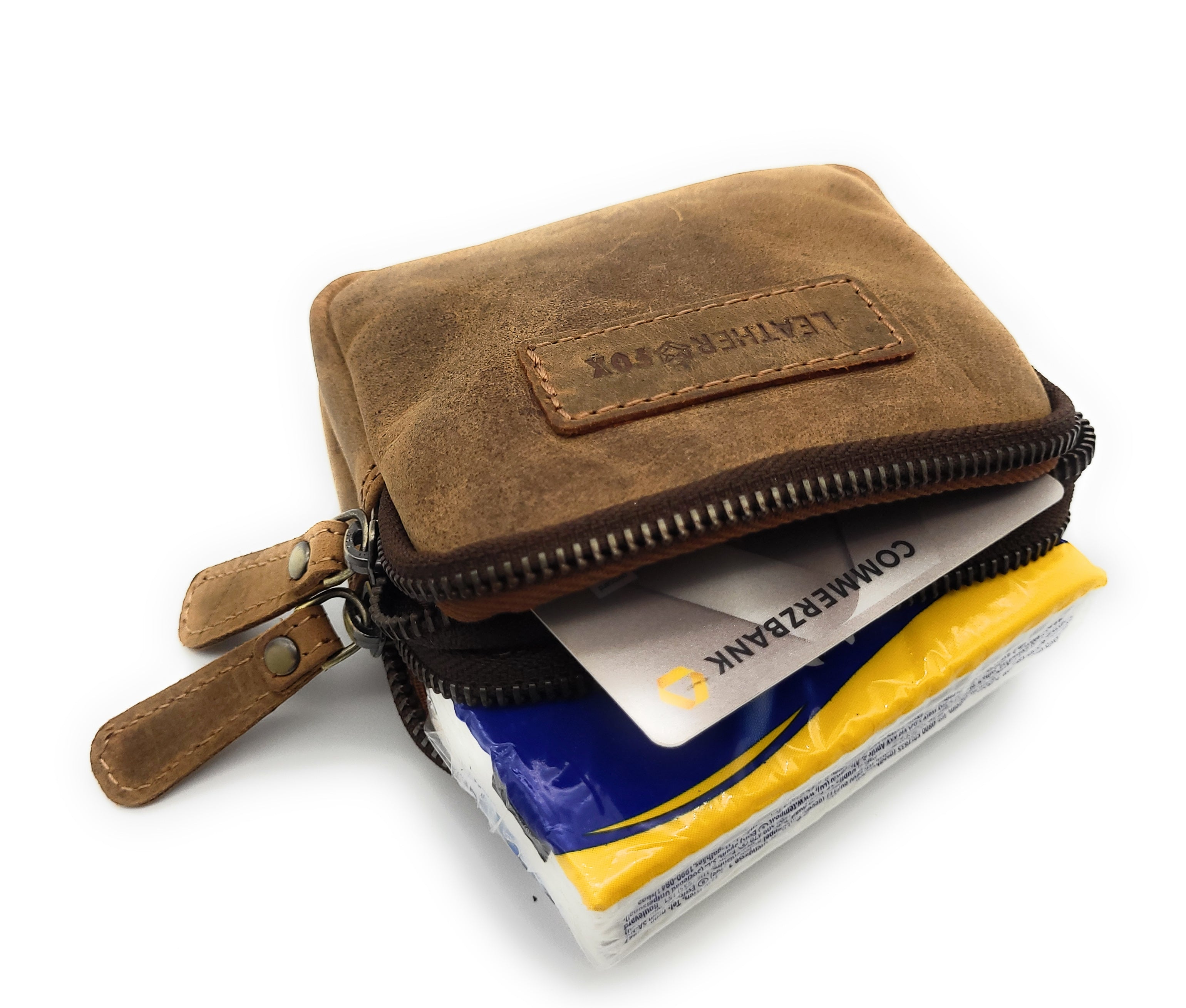 Mini Gürteltasche aus Büffelleder (Hunter) – kompakt & handgefertigt