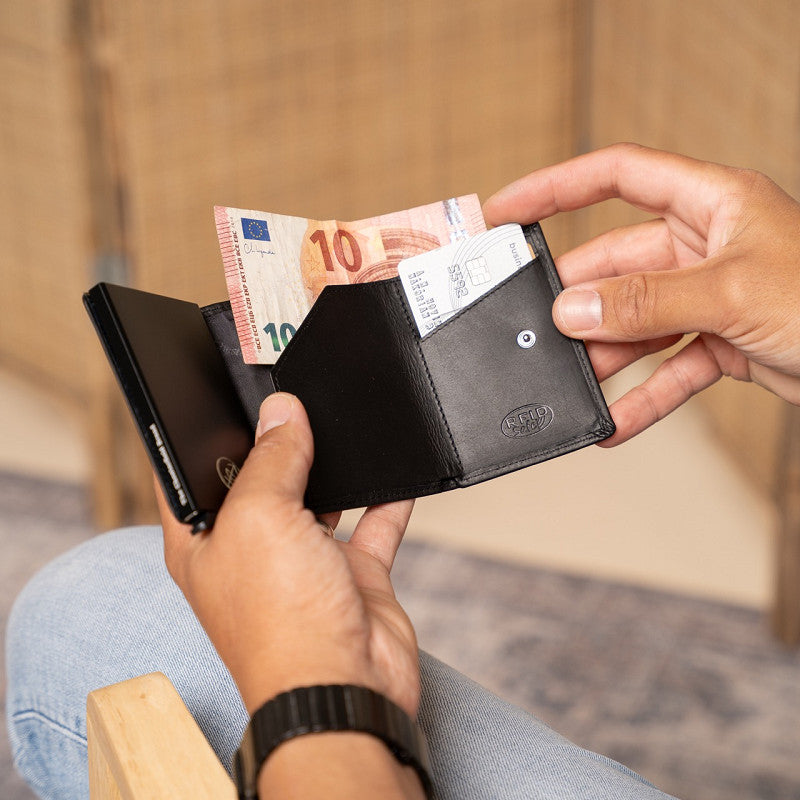 The Chesterfield Brand echt Leder Kreditkartenetui Geldbörse Palma schwarz