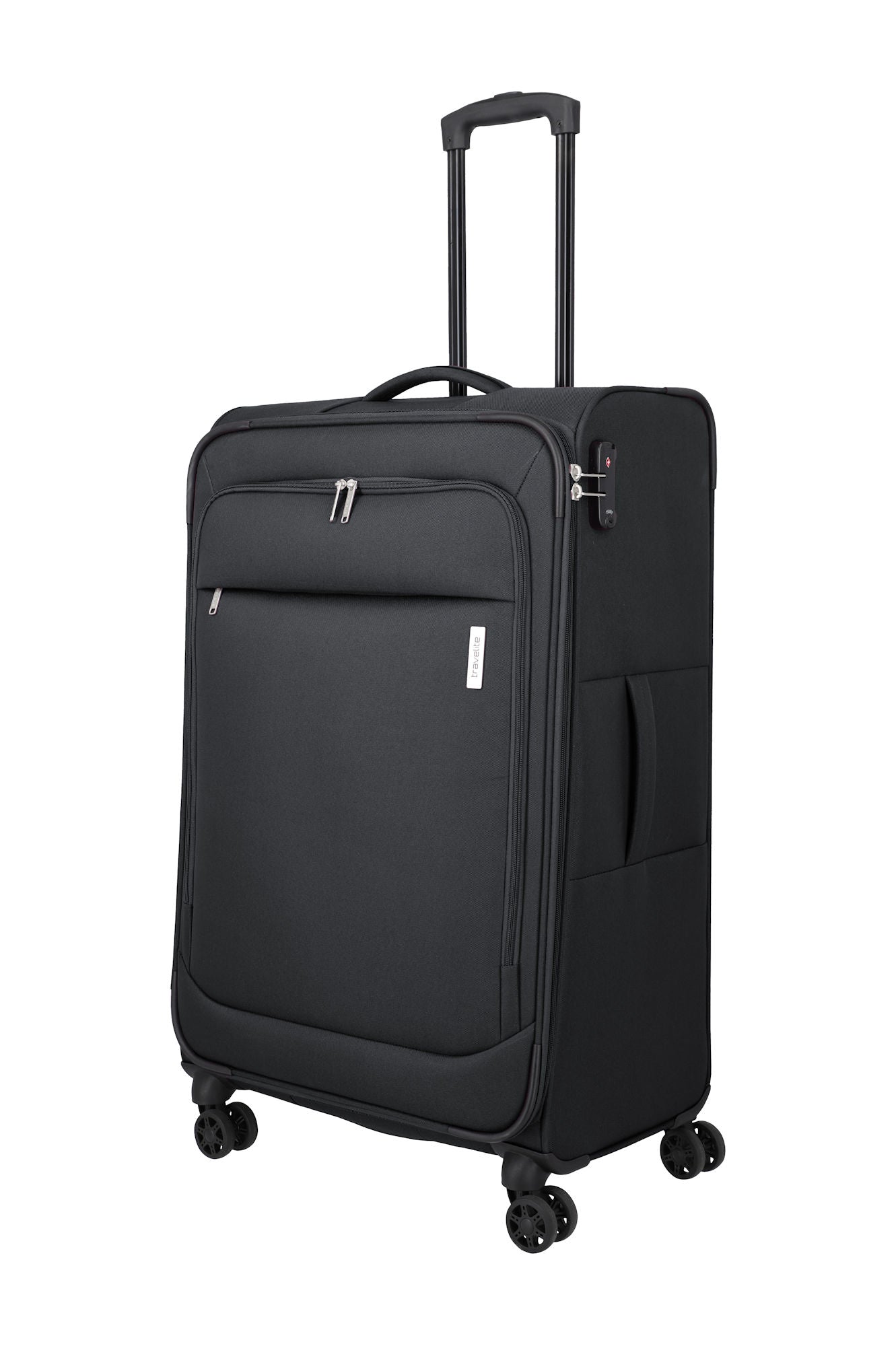 Travelite Priego Trolley L 77 cm – Großer Reisekoffer mit 4 Rollen & 90 L Volumen