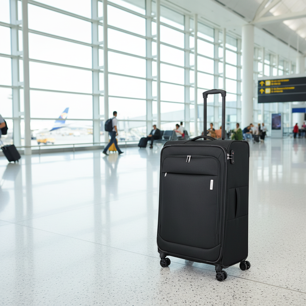 Travelite Priego Trolley L 77 cm – Großer Reisekoffer mit 4 Rollen & 90 L Volumen