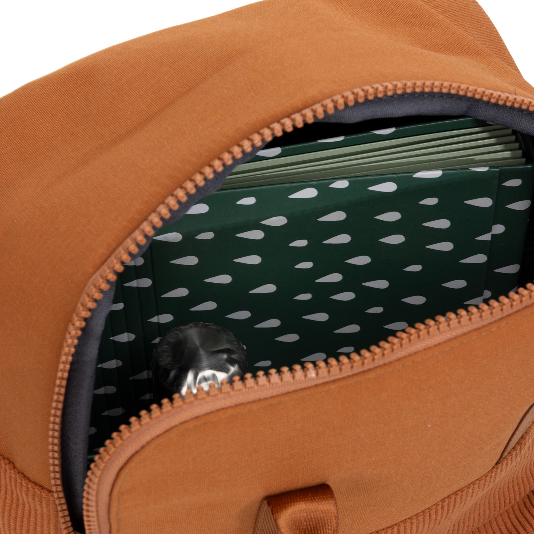 New Rebels Rucksack Ribbi Springfield mit Kordoptik und Tabletfach coffee braun