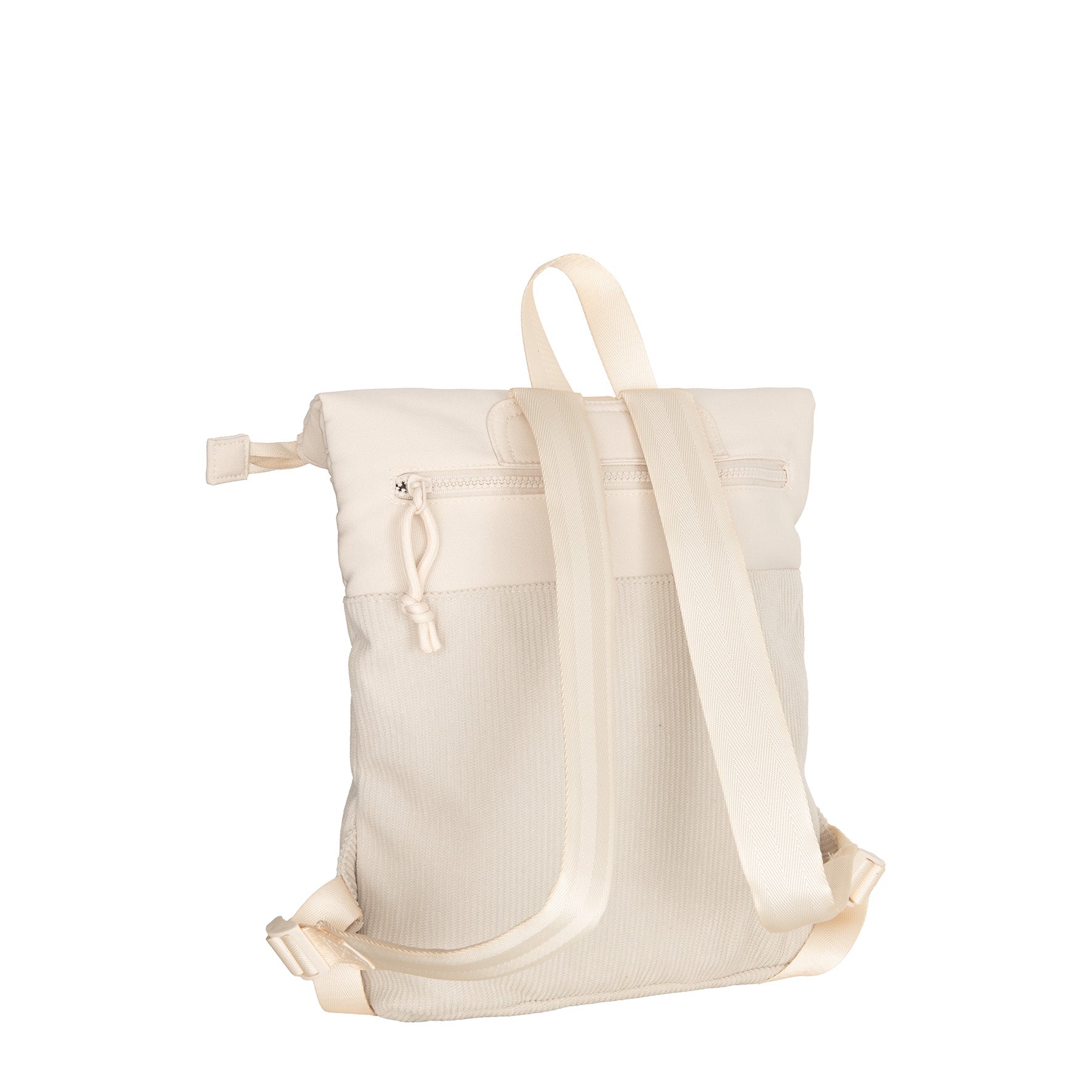 New Rebels Ribbi Roll Up Rolltop City Rucksack Los Angeles Kordoptik beige