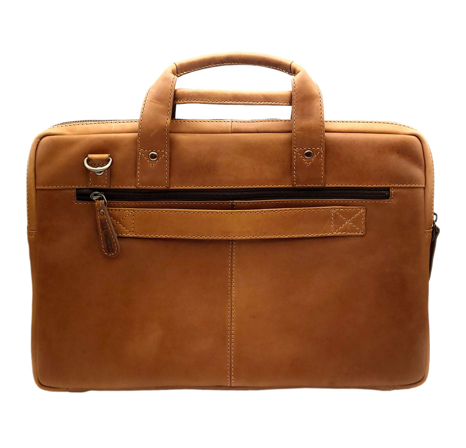 Hill Burry Echtleder Business-Tasche | Premium Laptoptasche 15,6 Zoll